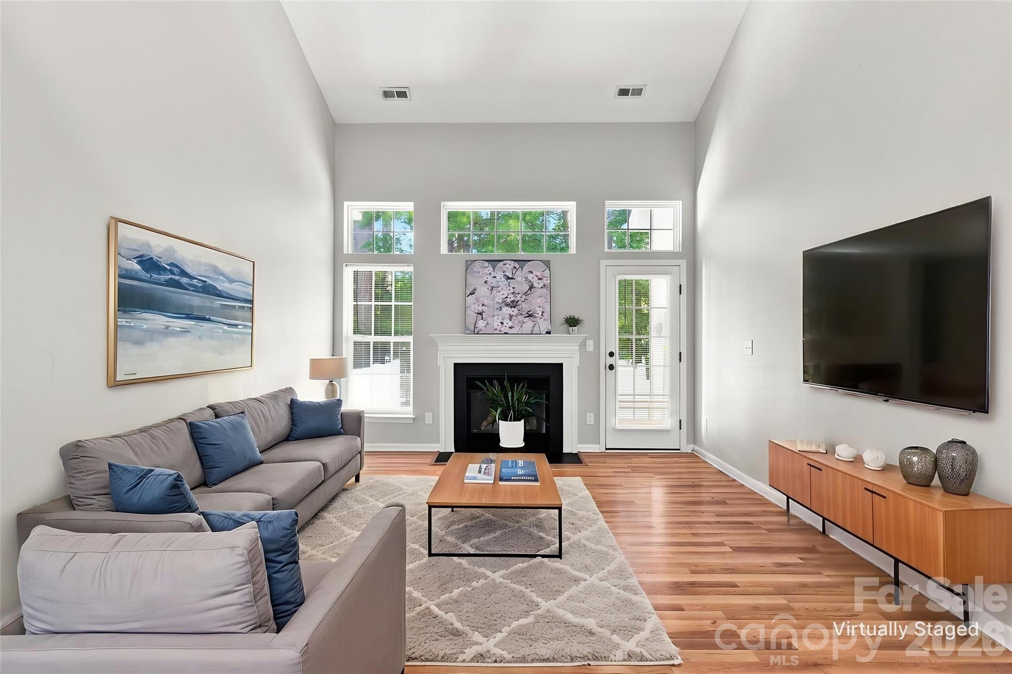 Virtually Staged Great Room - 121 Kase Court, Mooresville