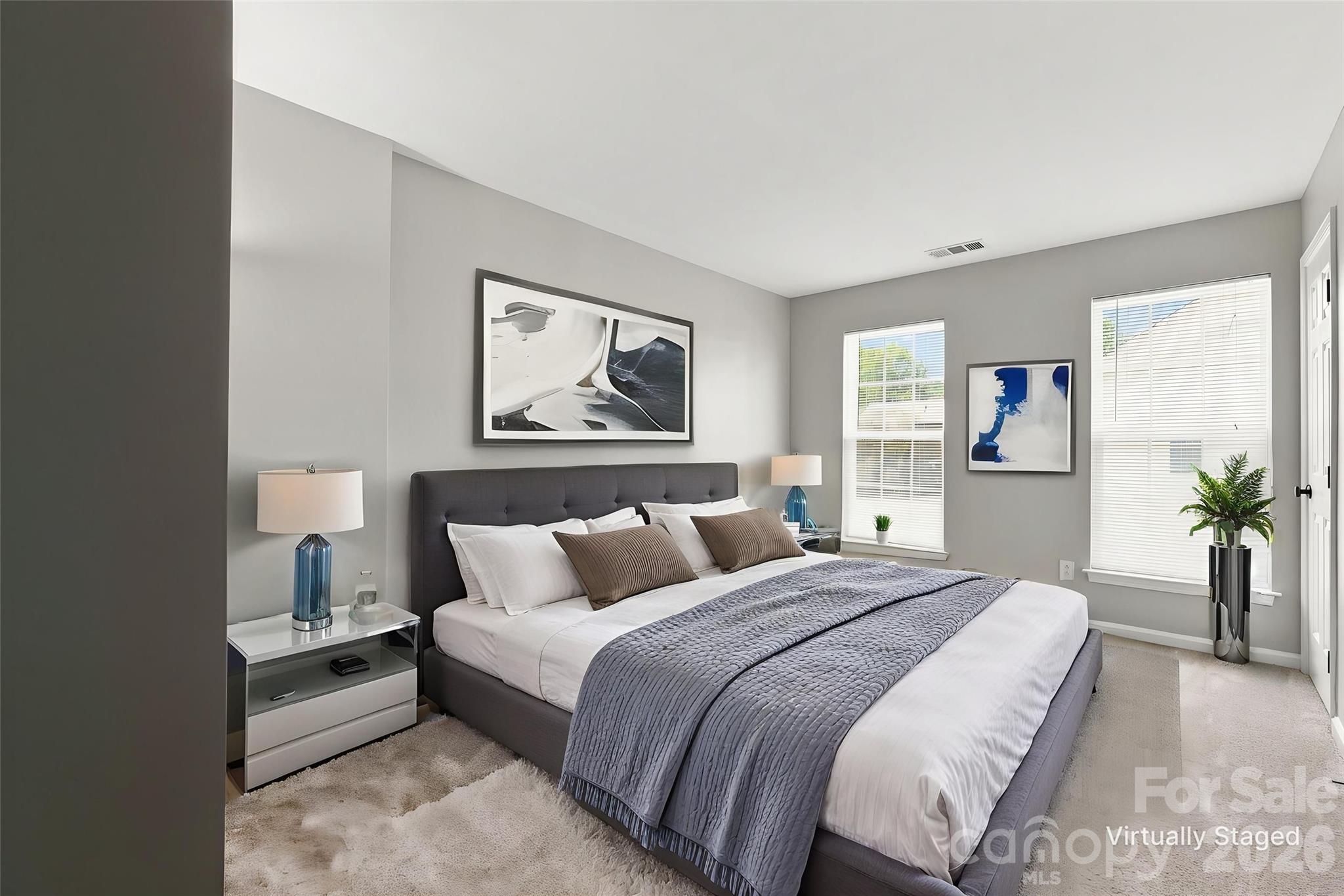 Virtually Staged 2nd Bedroom - 121 Kase Court, Mooresville
