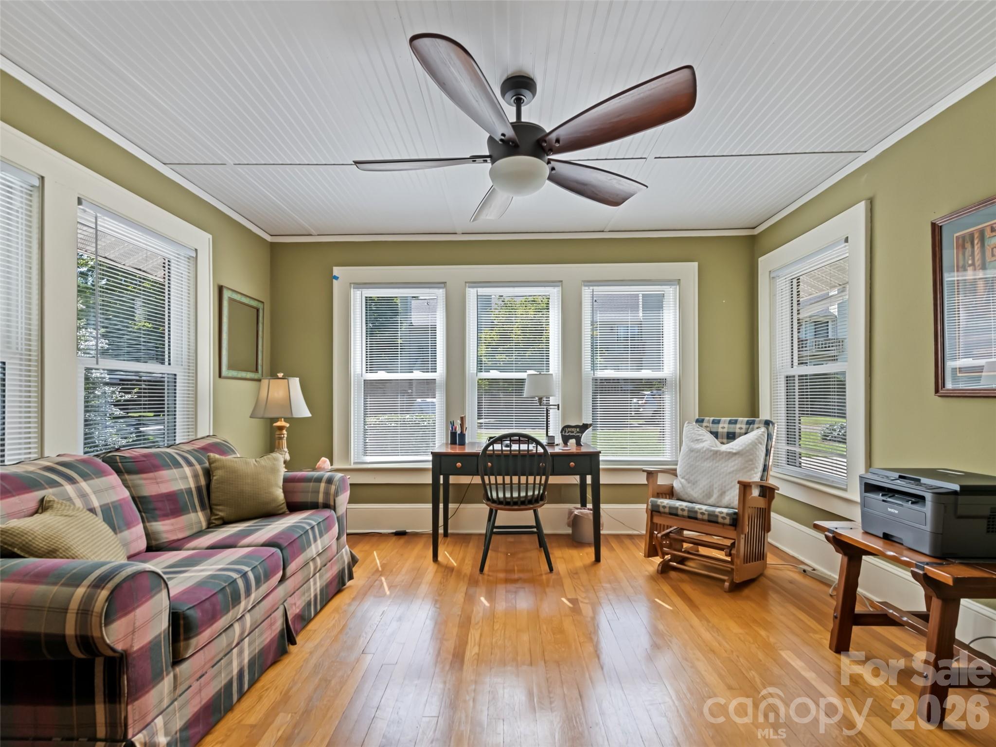 Currently used as a study, space adjacent to the living room could be a 3rd bedroom - 50 Epsom Street, Waynesville