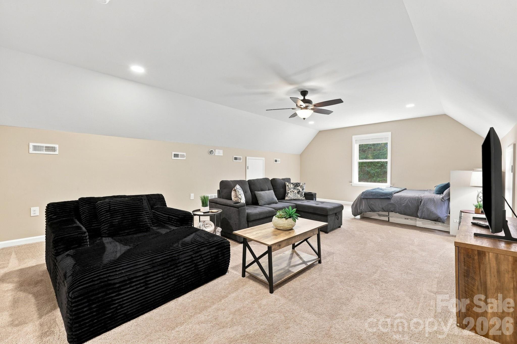 Upstairs Bonus room - Loft, with door - 145 Banjo Lane, Waynesville