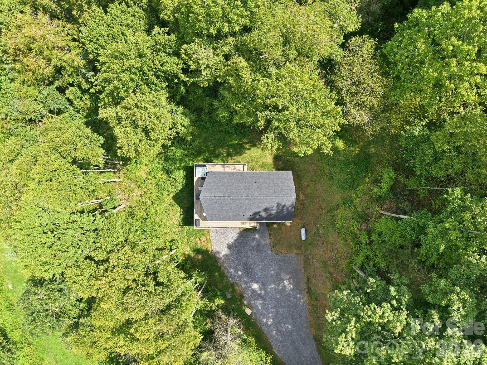 Drone shot - 145 Banjo Lane, Waynesville
