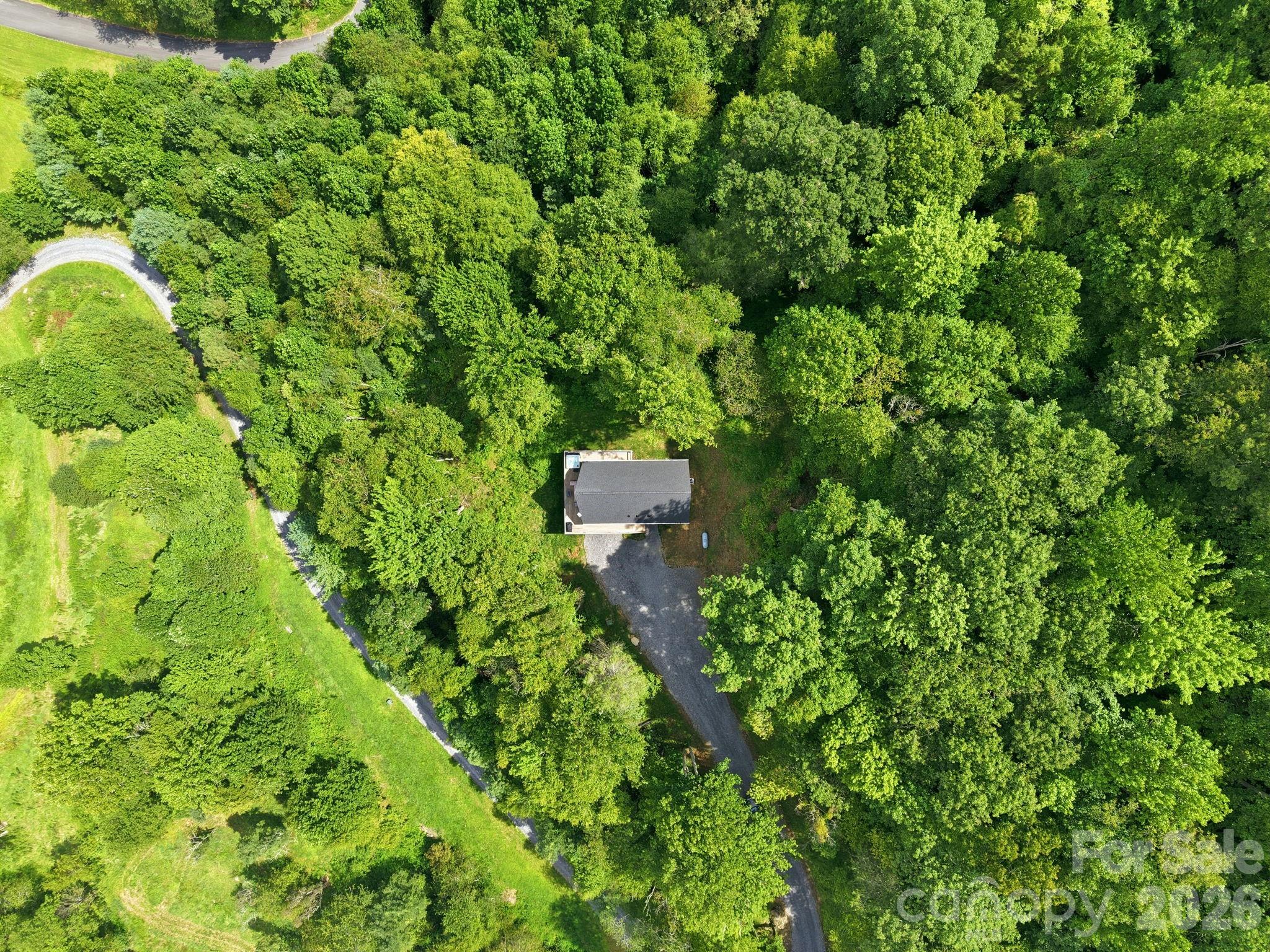 Drone shot - 145 Banjo Lane, Waynesville