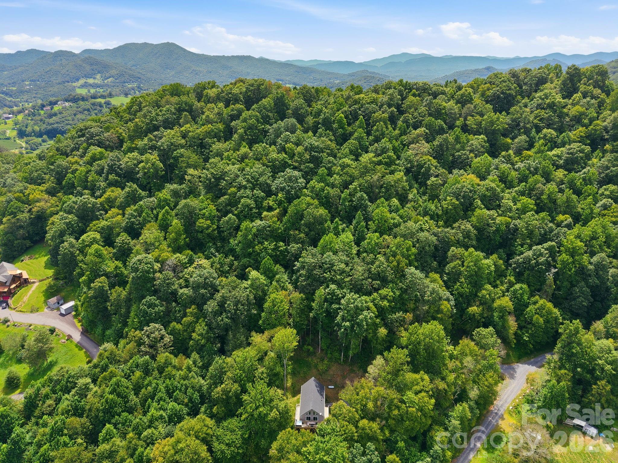 Drone shot - 145 Banjo Lane, Waynesville