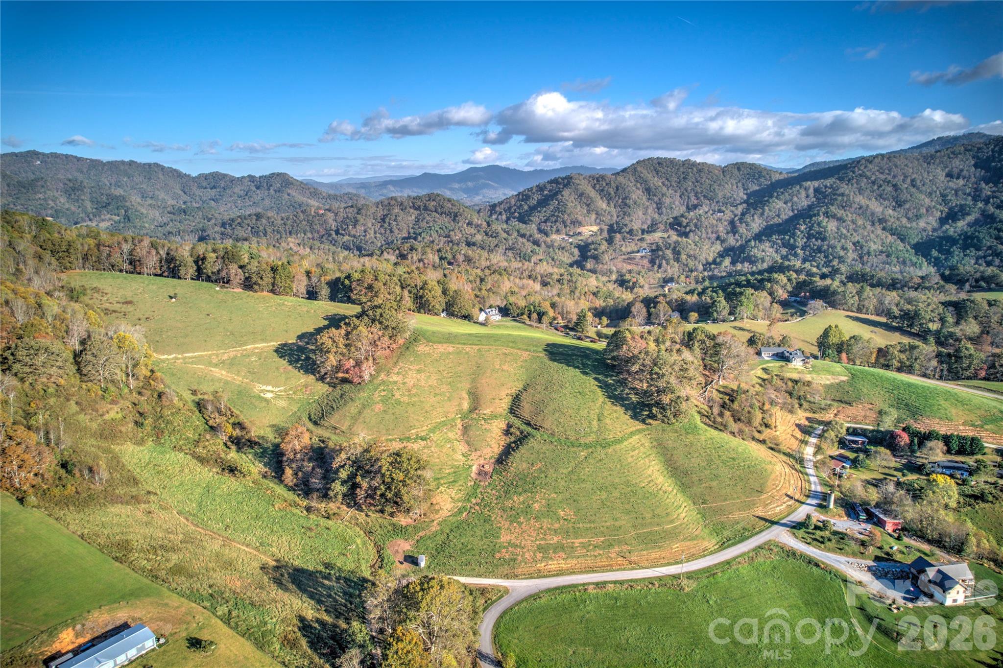 Drone shot - 145 Banjo Lane, Waynesville