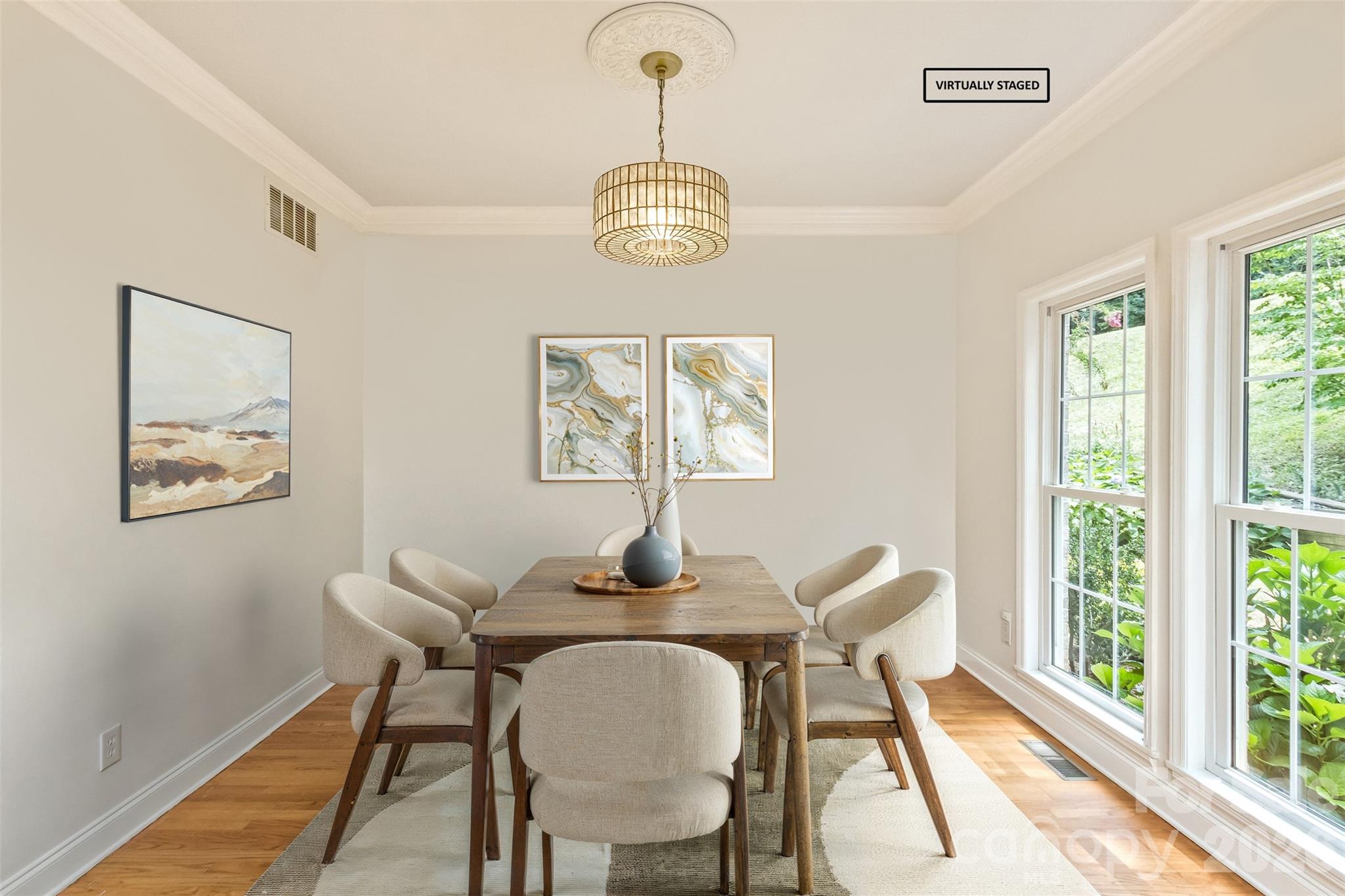 Virtually Stage Dinning Room - 113 Ballantree Drive, Asheville
