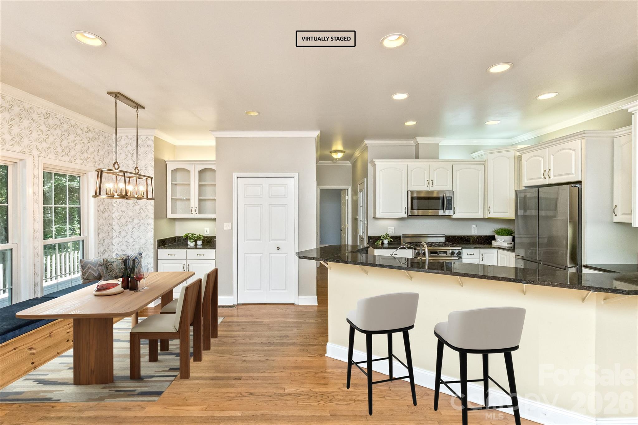 Virtually Stage Kitchen/Breakfast Nook - 113 Ballantree Drive, Asheville