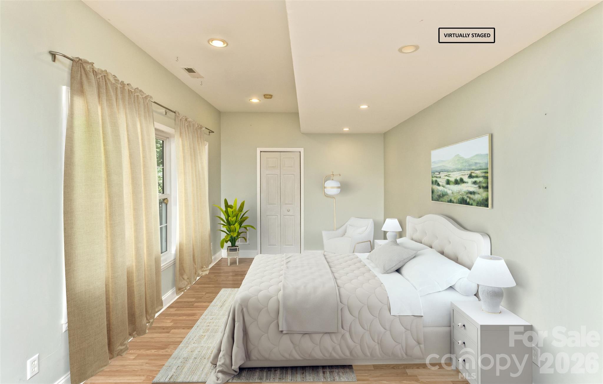 Virtually staged to show a "Bedroom" to the right - 113 Ballantree Drive, Asheville