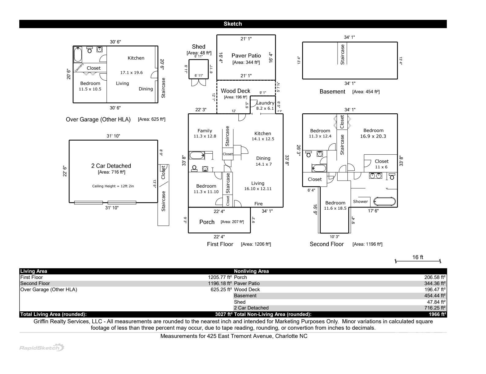 Floor plan - 425 Tremont Avenue E, Charlotte