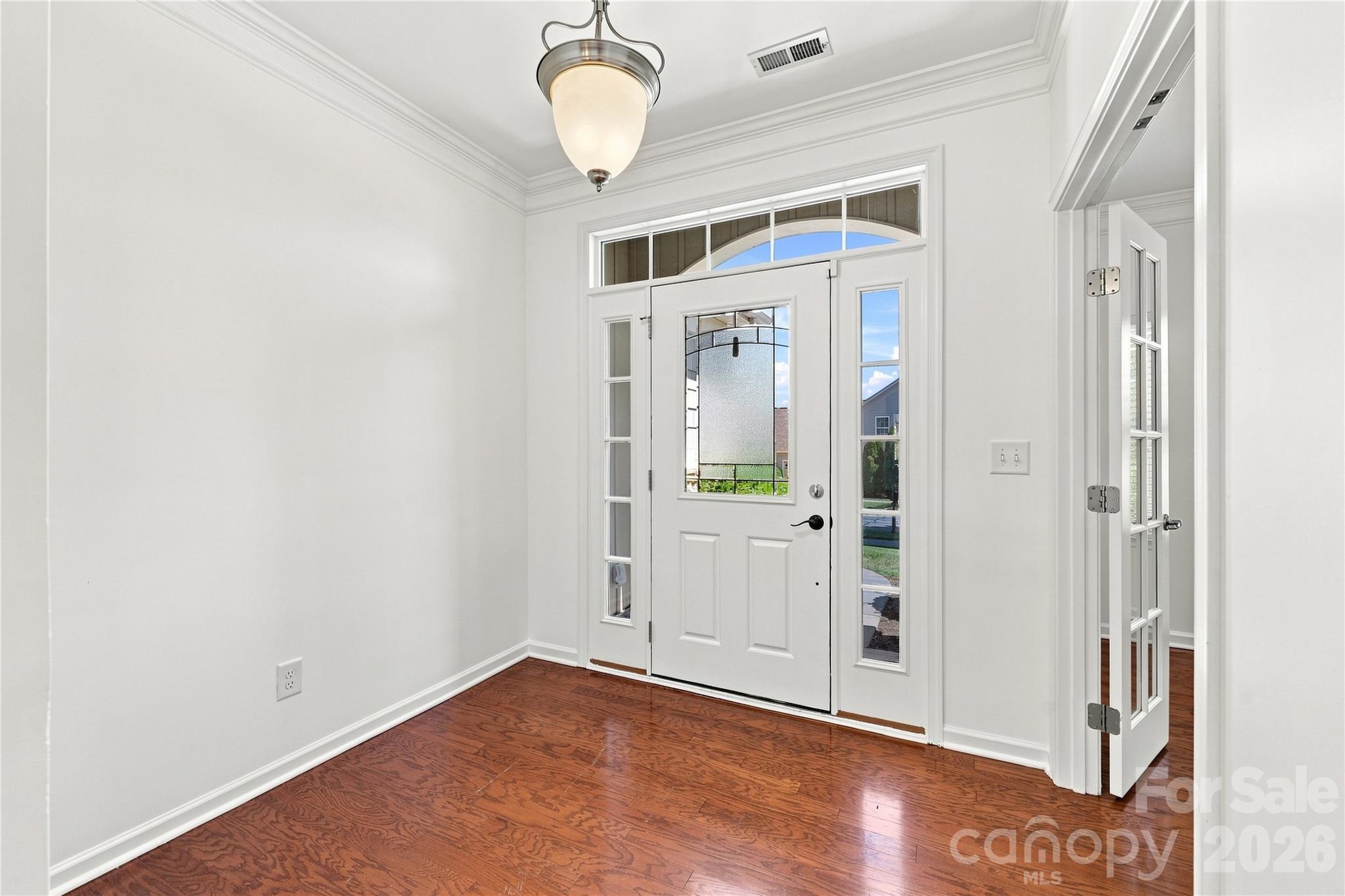 Front entryway - French doors open to the office - 593 Harrison Drive NW, Concord