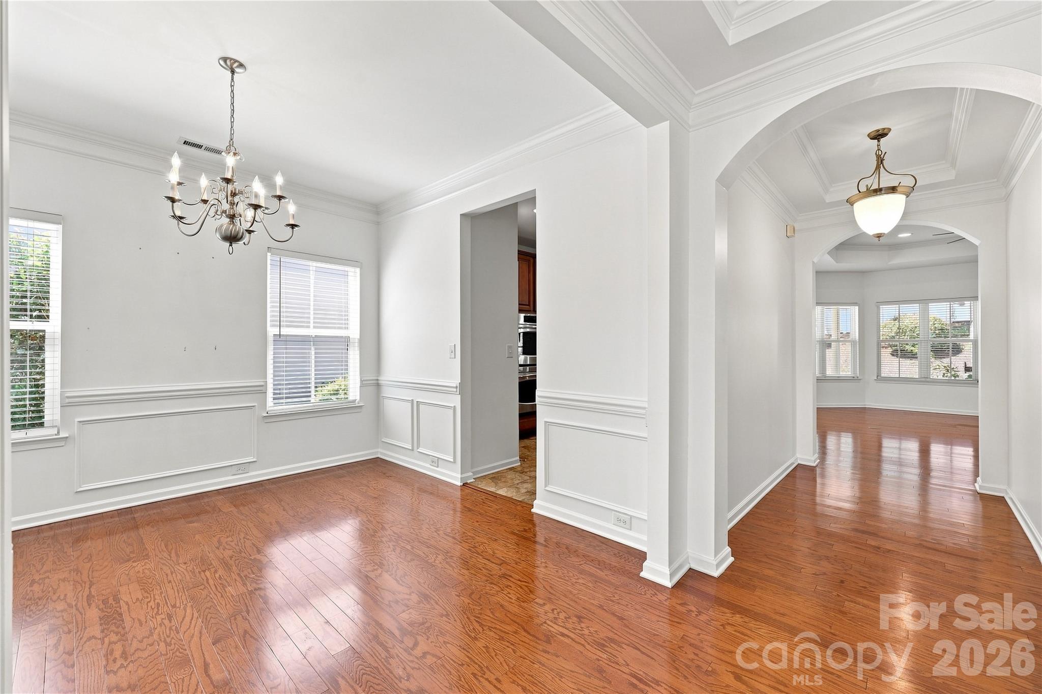 Formal dining room leading to kitchen - 593 Harrison Drive NW, Concord