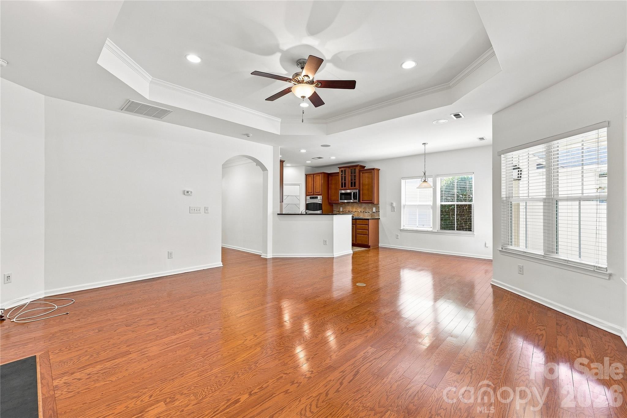 Family room open to the kitchen - 593 Harrison Drive NW, Concord