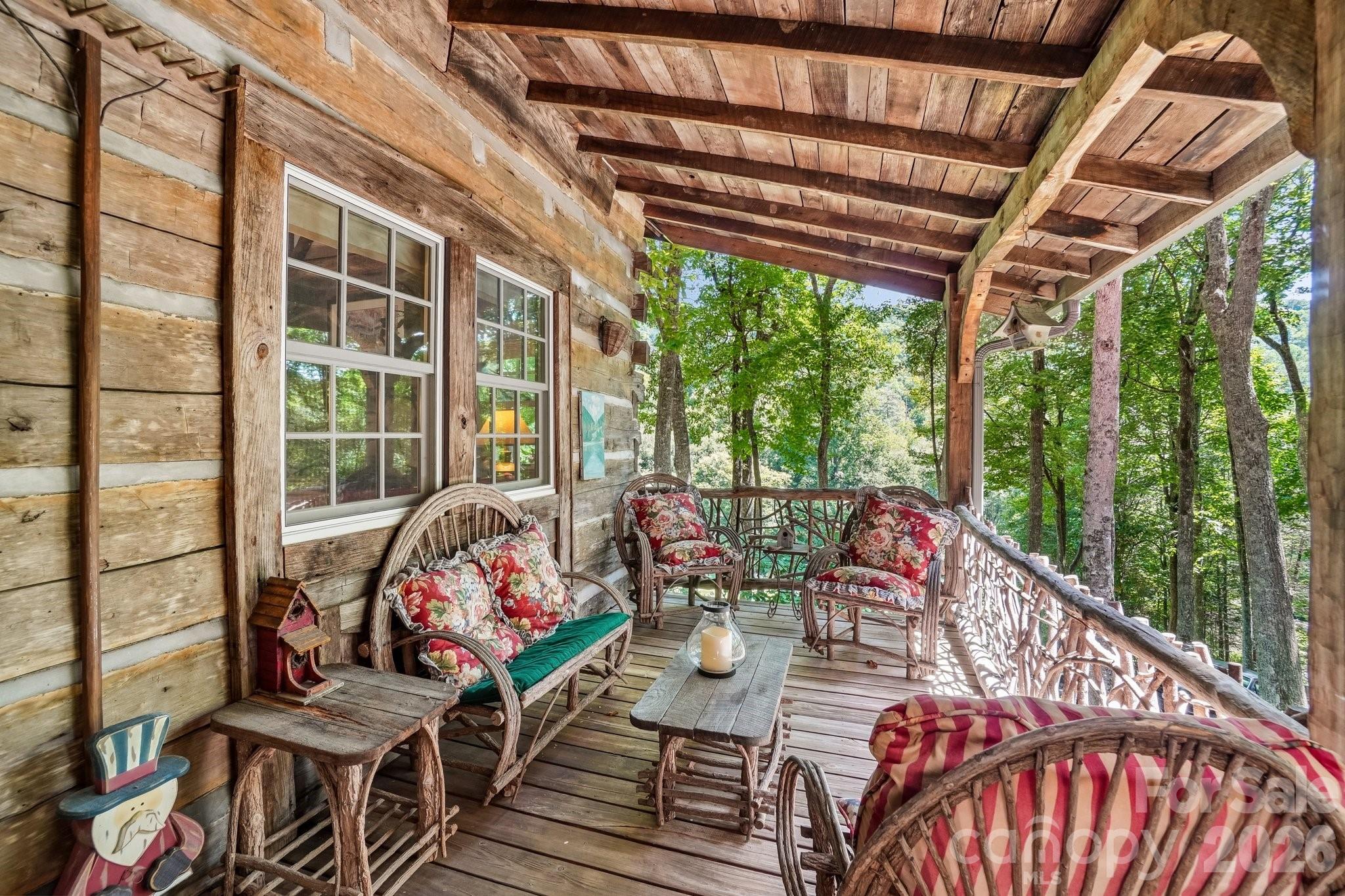 Covered Porch Off Great Room - 311 Wonderly Lane, Mars Hill
