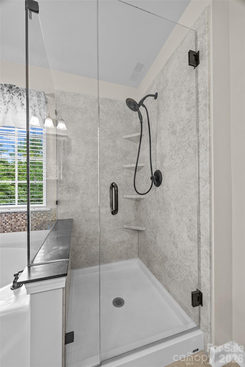 Primary Bath - Frameless Shower Enclosure - 9118 Spratt Lane, Waxhaw