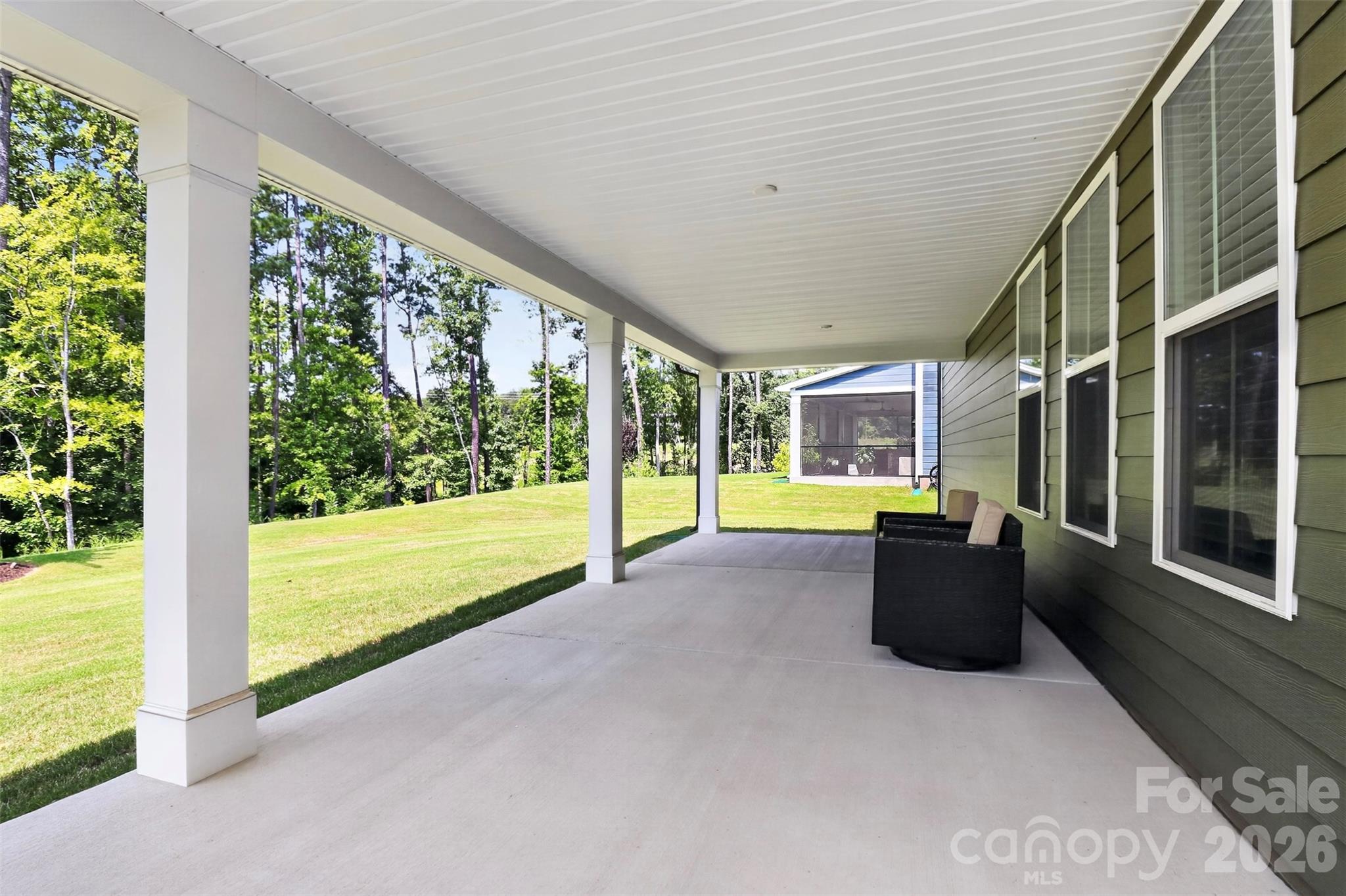 Rear covered patio - 235 Supernova Drive, York