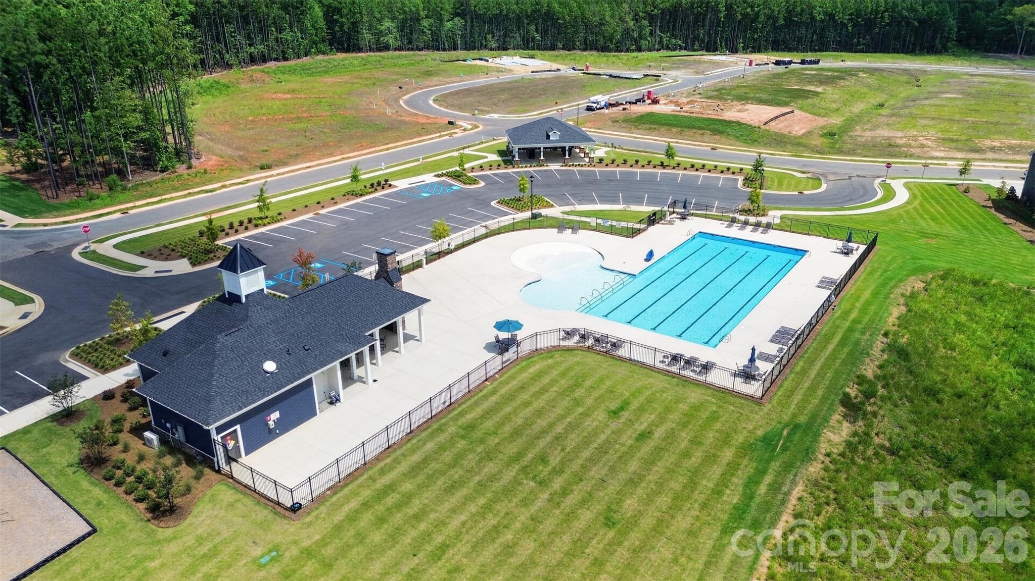 Community pool, cabana and playground area - 235 Supernova Drive, York
