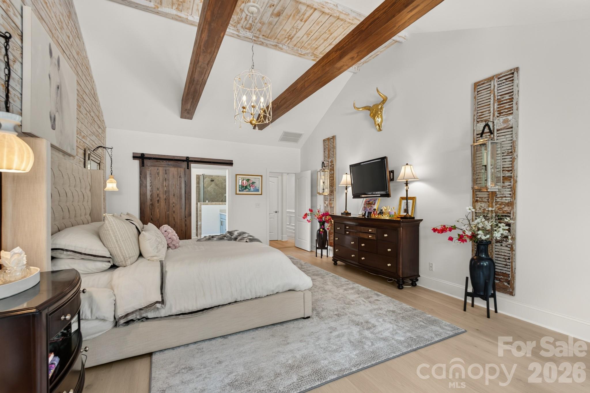 Exposed Beams, Sitting Area - 725 Fawns Glen Place, Lake Wylie