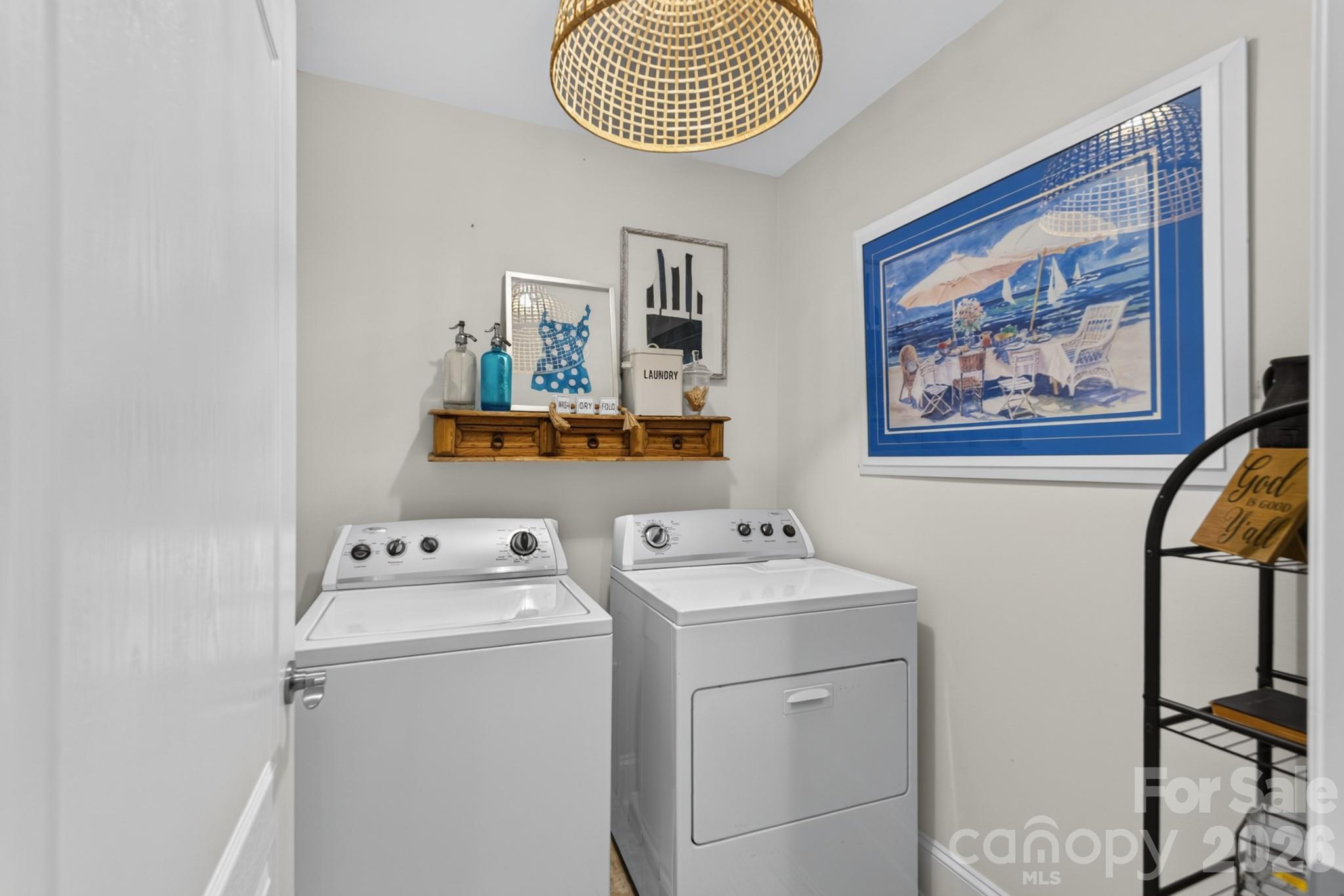 Upstairs Laundry Room - 725 Fawns Glen Place, Lake Wylie