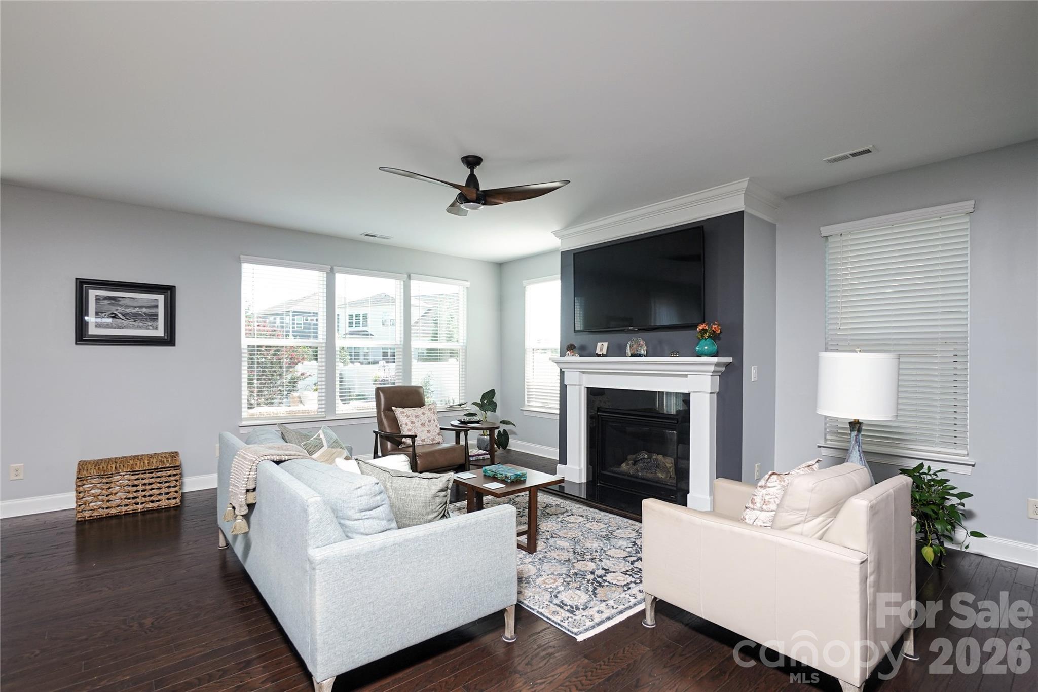 Family Room w Lots of Windows - 1300 Thessallian Lane, Indian Trail