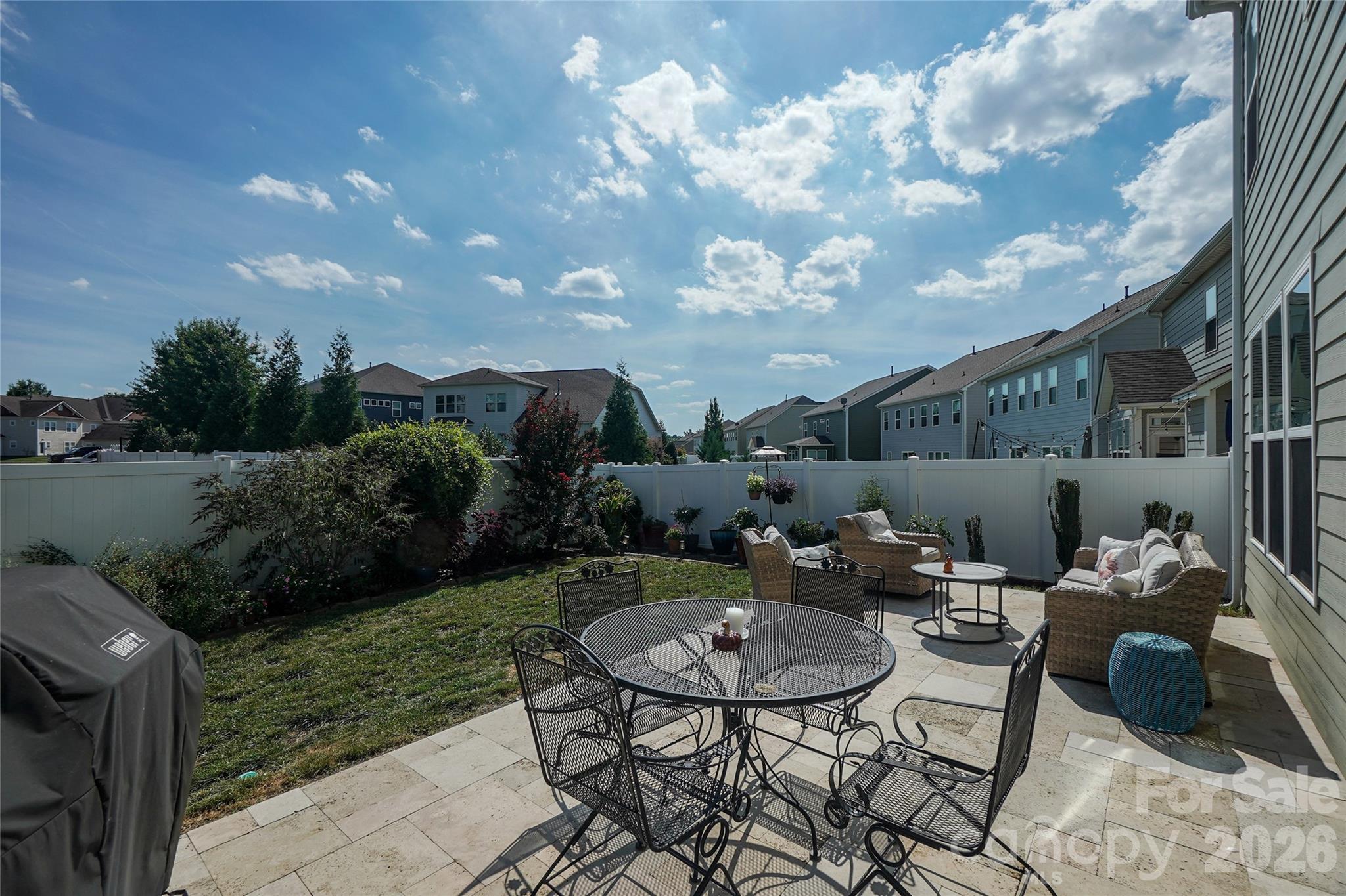 Travertine Patio - Custom Built - 1300 Thessallian Lane, Indian Trail