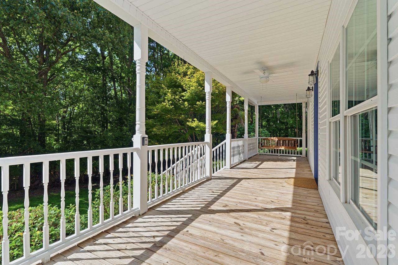 Rocking chair front porch for enjoying relaxing moments - 5480 Liberty Hill Road W, York