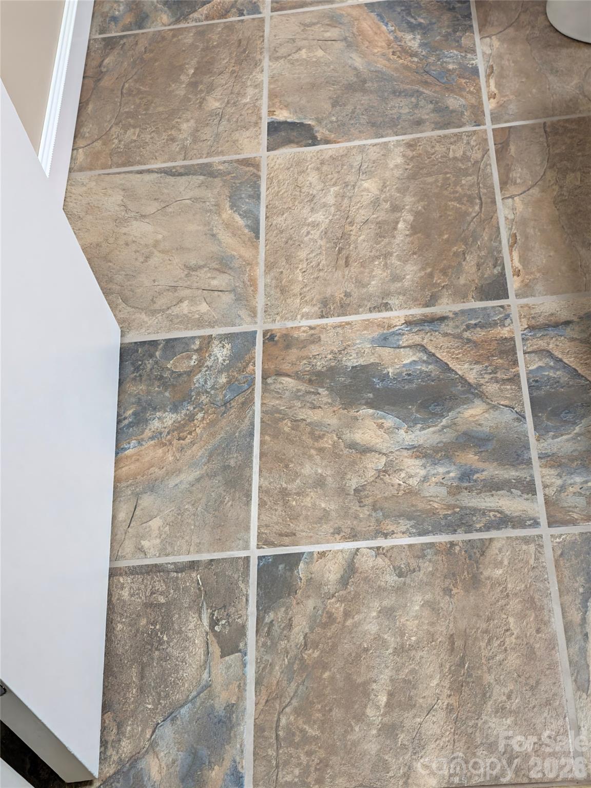 primary bathroom new floor - 204 Scottlynn Drive, Asheville