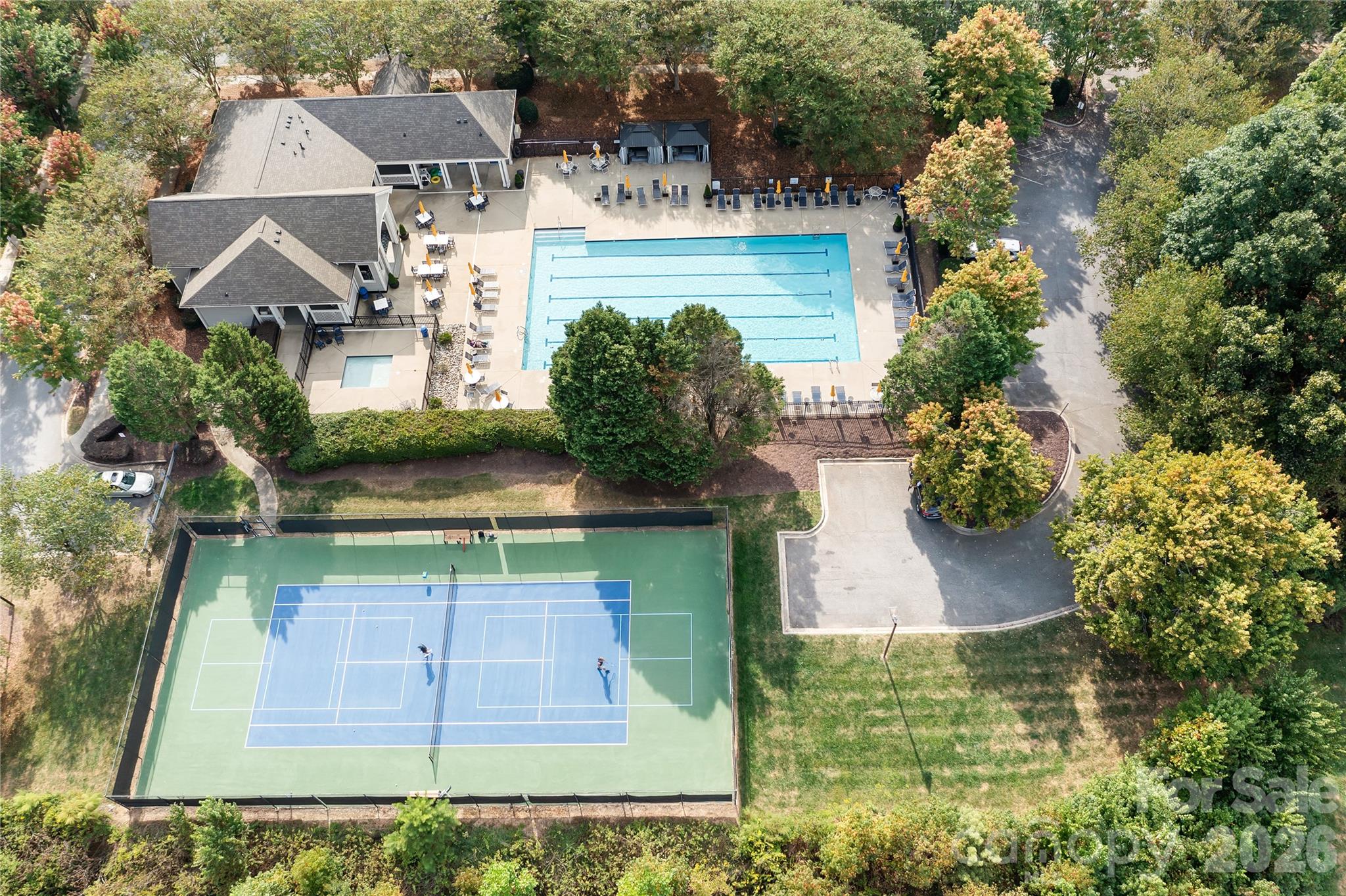 Community Amenities include tennis/ pickleball court and pool/ clubhouse. - 17525 Calverton Road, Huntersville
