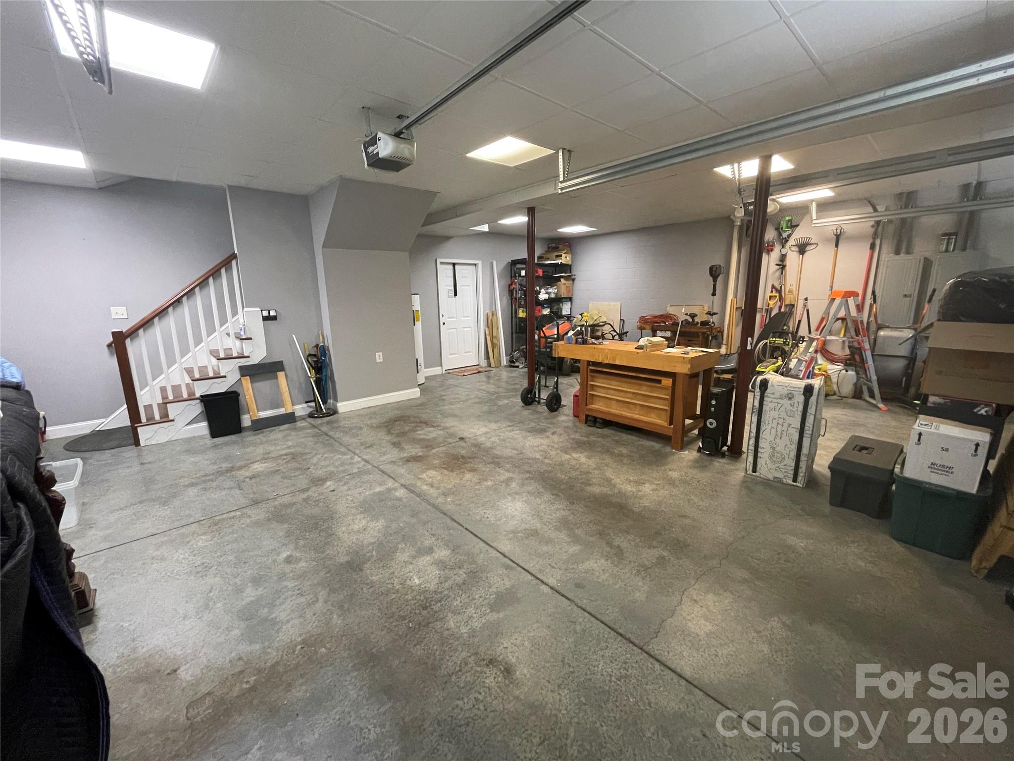 Garage is extra deep and leads to the workshop - 162 Twin Lakes Drive, Statesville