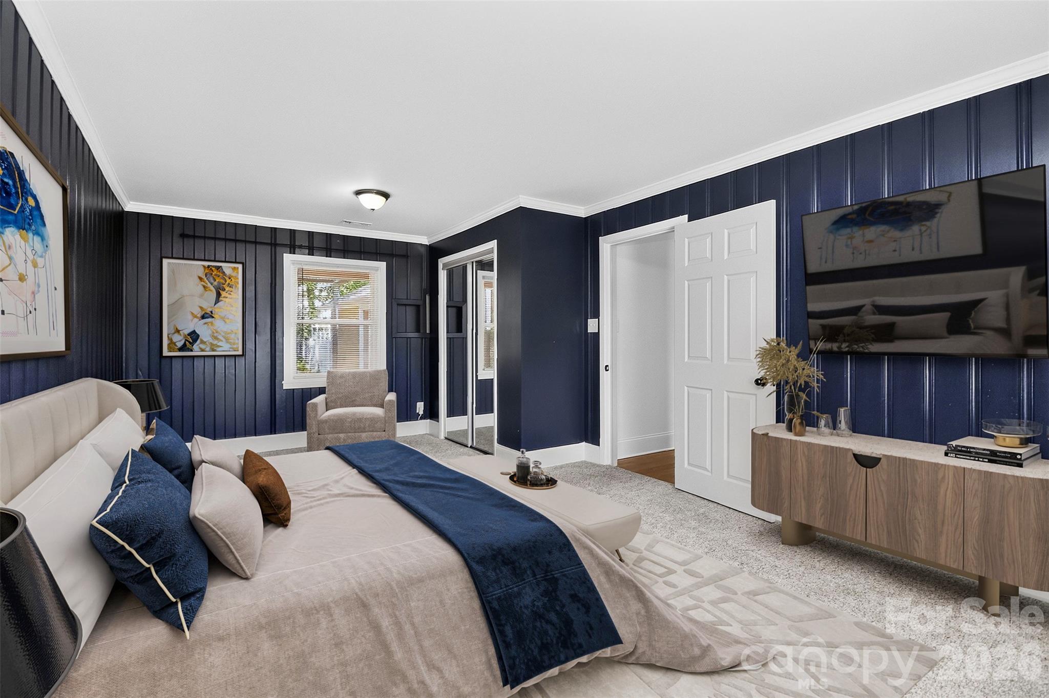 Virtually Staged - Largest Bedroom - 704 Lancaster Avenue, Monroe