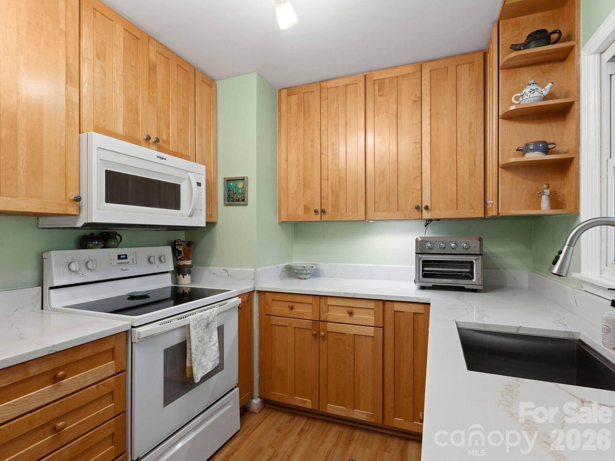 Quartz Countertops and Functional Layout - 28 Arthur Road, Asheville