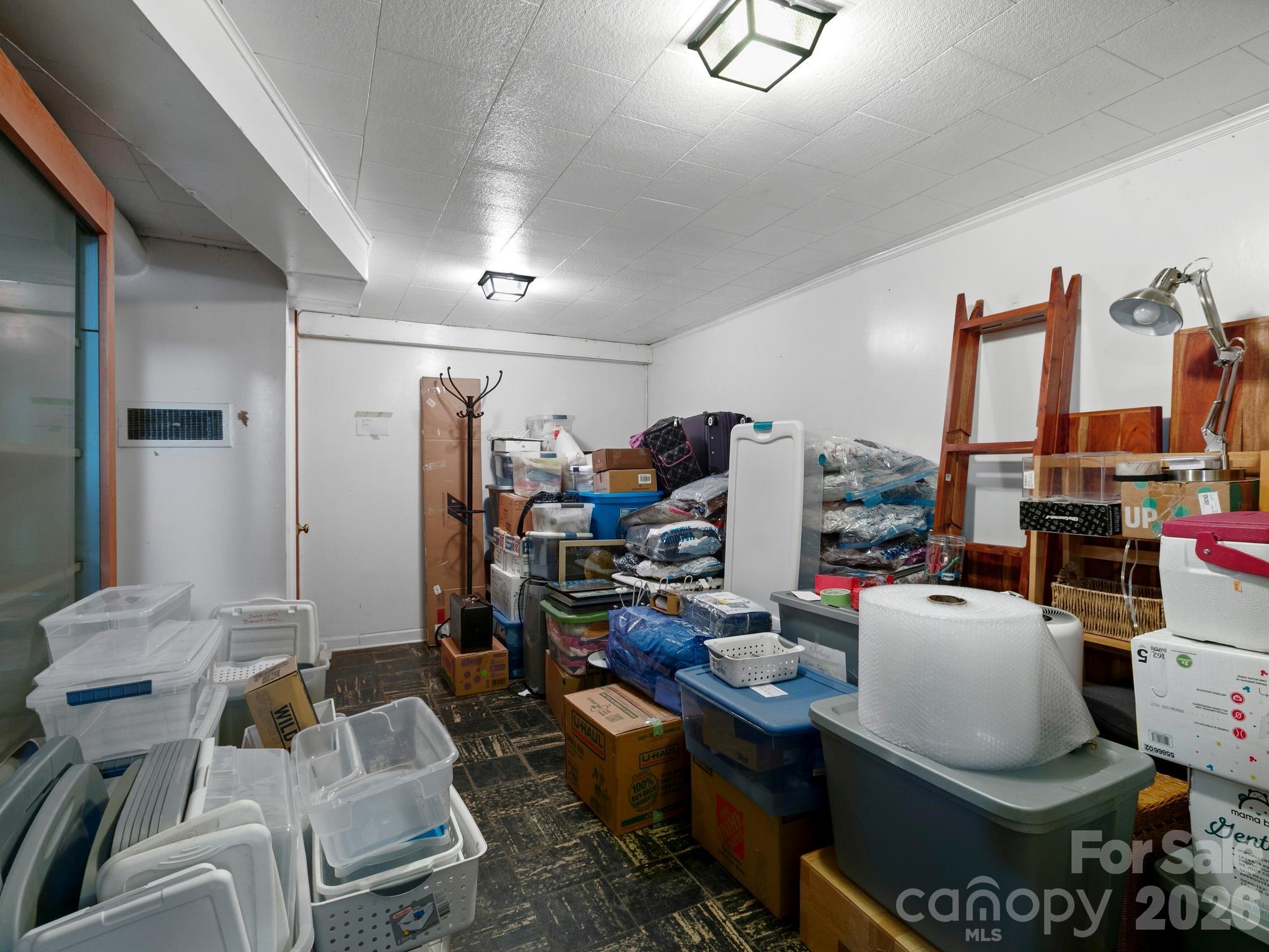 Basement Storage Room which is Heated and Cooled and Not Counted in SF - 28 Arthur Road, Asheville