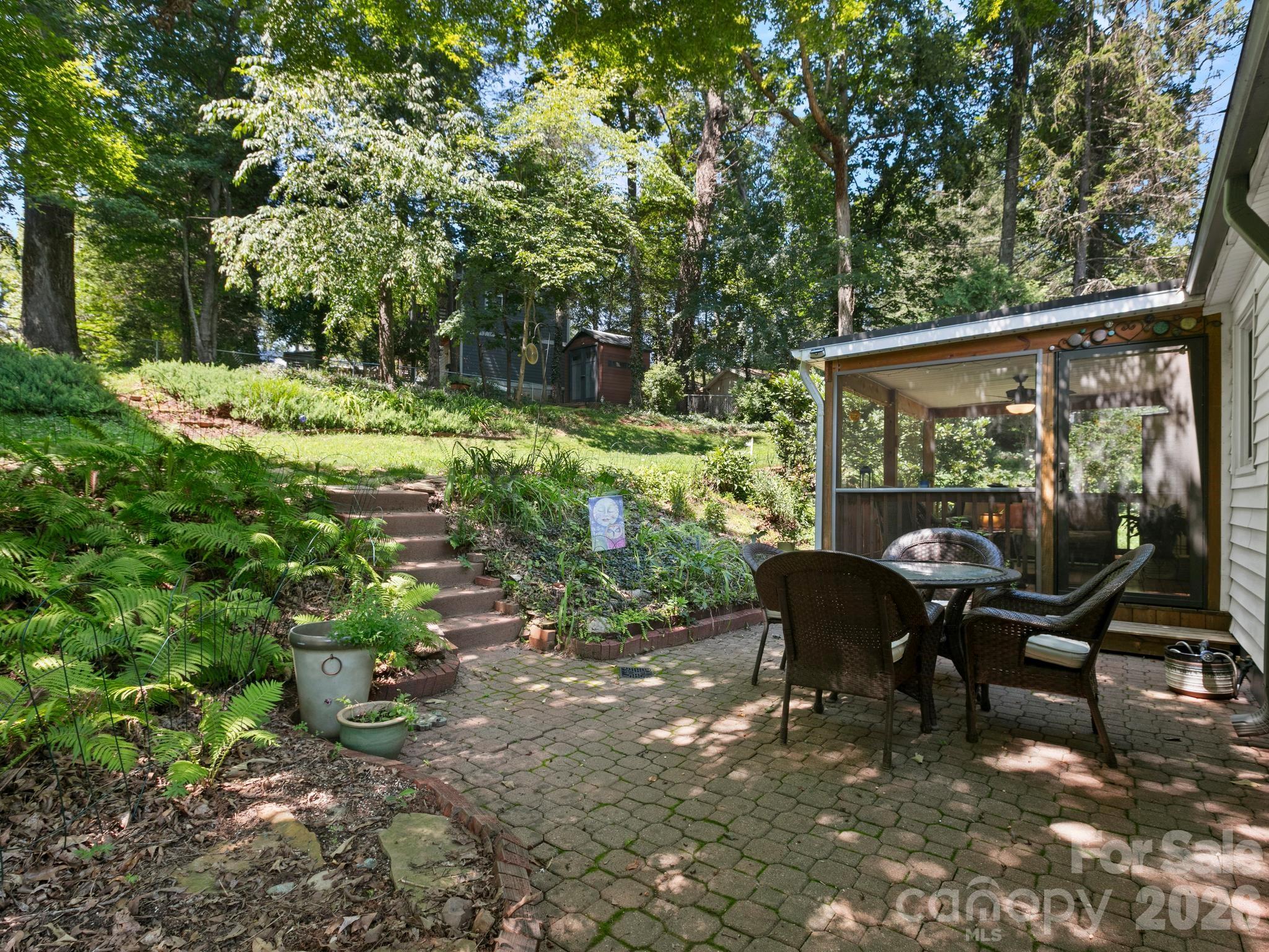 Tiered Back Yard - 28 Arthur Road, Asheville