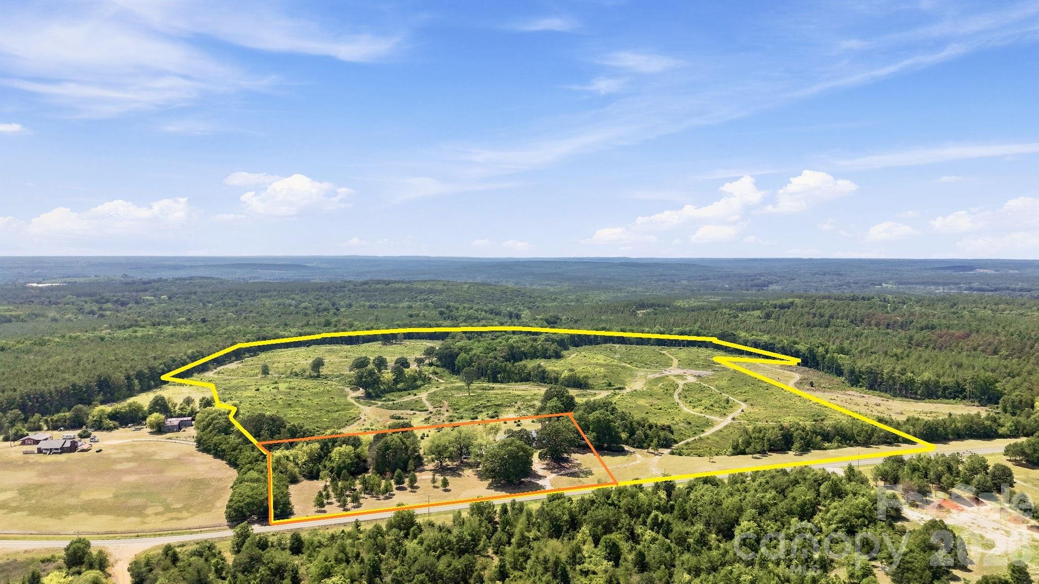 5.4+/- acre homesite outlined in orange can be purchased for an additional price. All property lines are approximate. - 01 Old Cheraw Highway, Rockingham