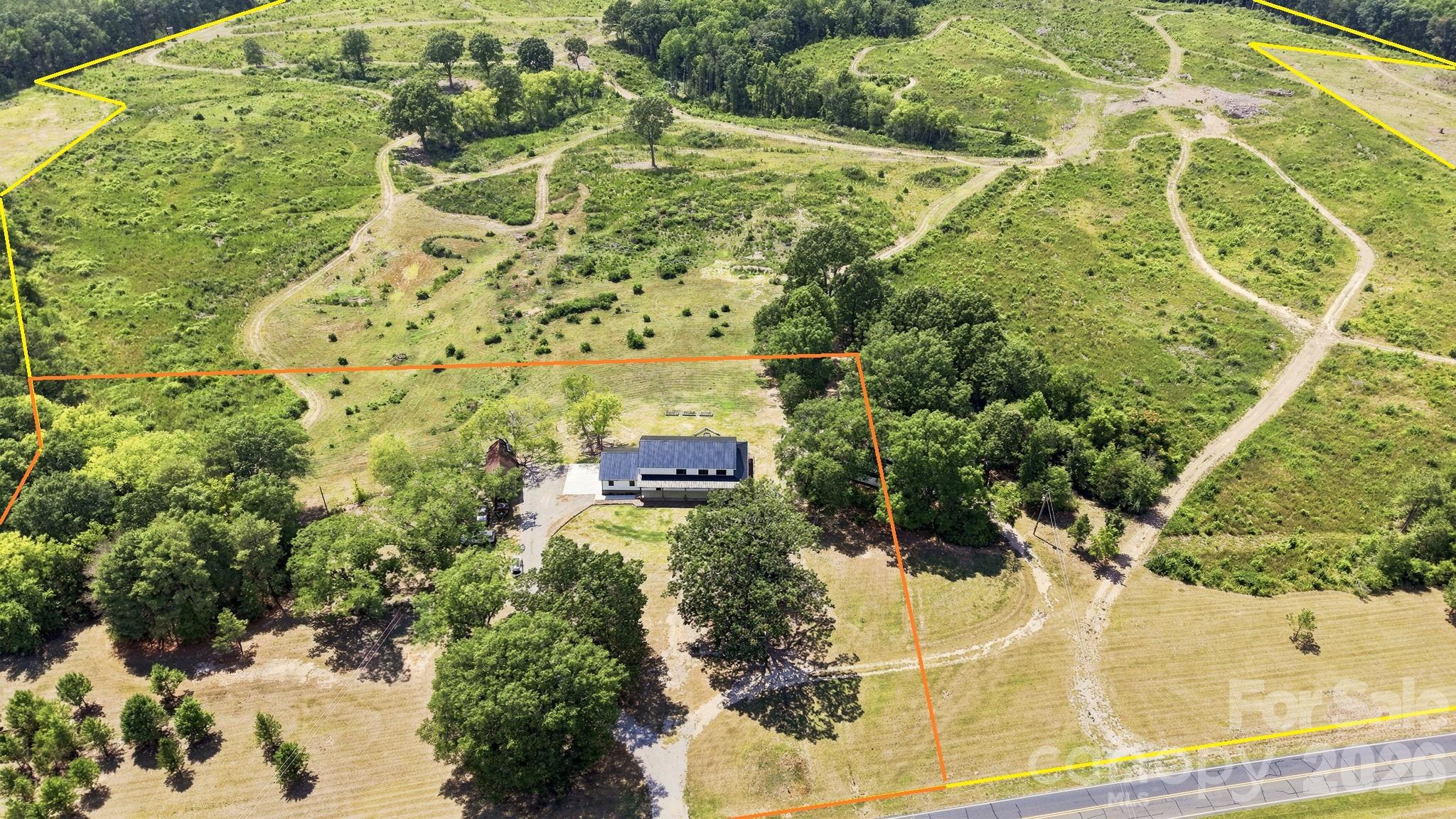 5.4+/- acre homesite outlined in orange can be purchased for an additional price. All property lines are approximate. - 01 Old Cheraw Highway, Rockingham