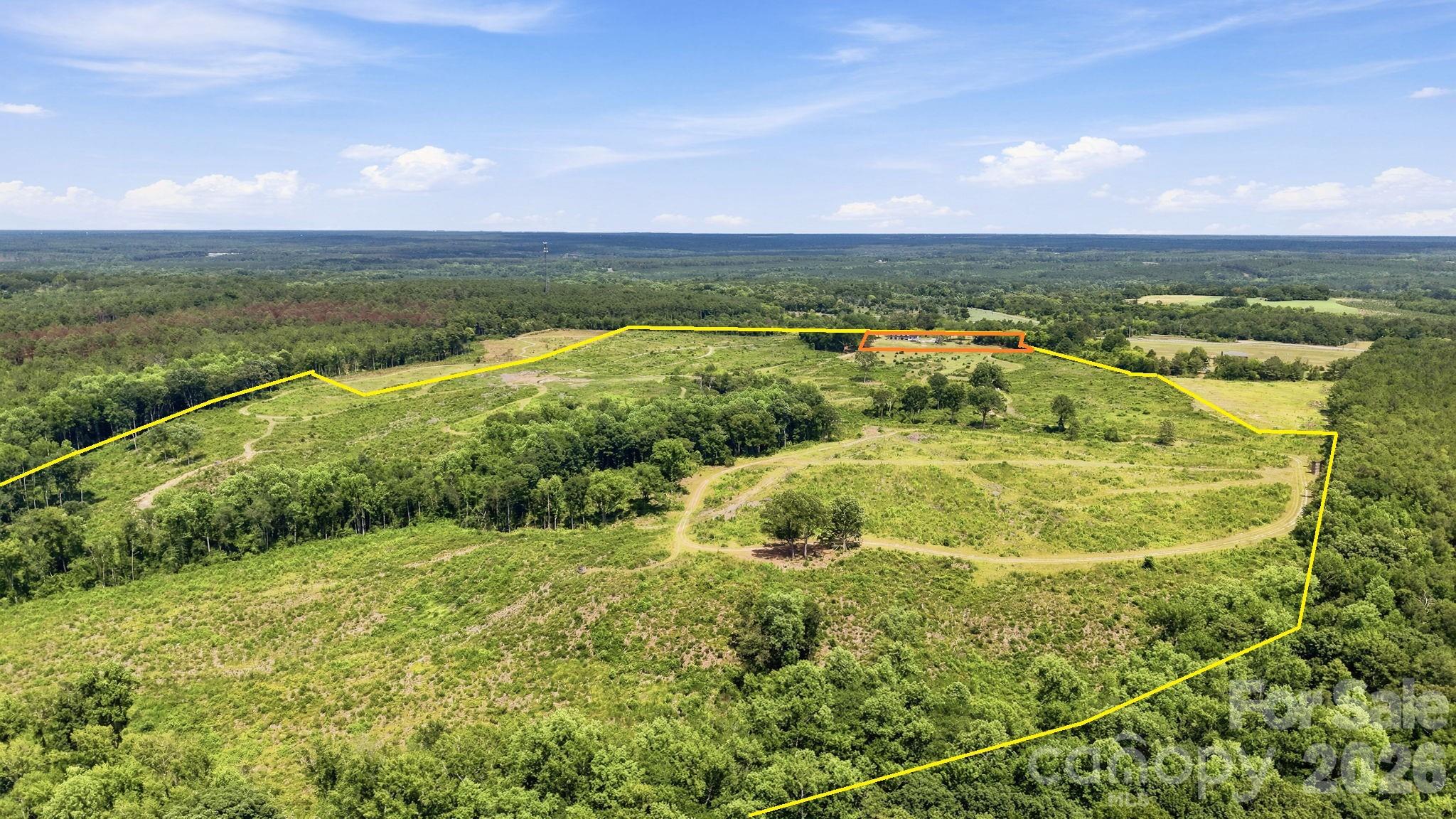 5.4+/- acre homesite outlined in orange can be purchased for an additional price. All property lines are approximate. - 01 Old Cheraw Highway, Rockingham
