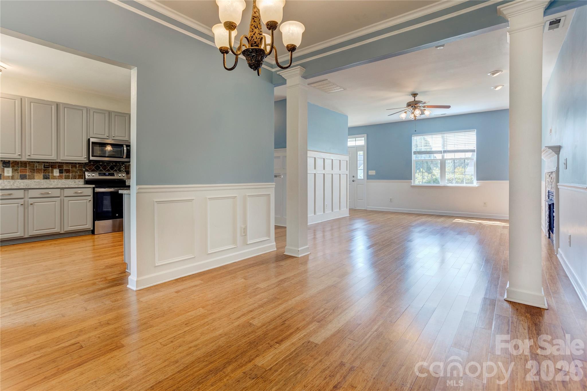Open view to the kitchen - 4296 Deacon Court SW, Concord