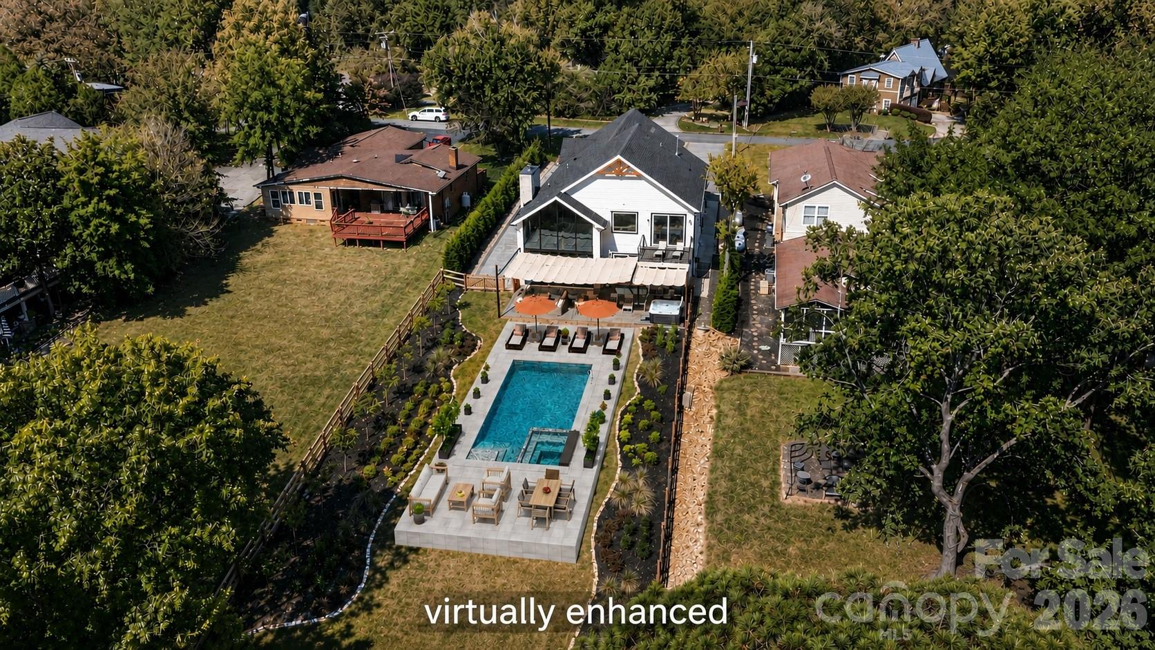 Gentle slope and no septic lines - perfect for dream pool! Virtually enhanced. - 7834 Green Cove Court, Denver