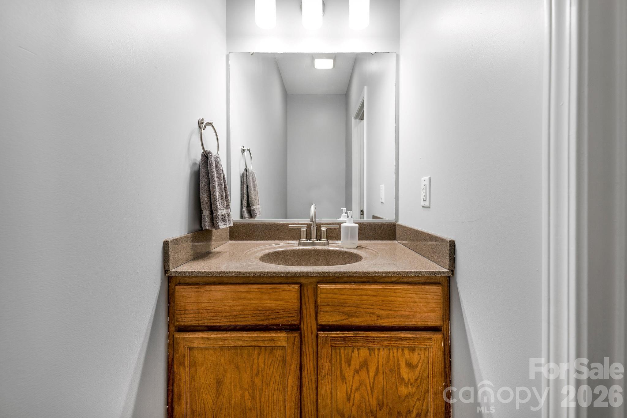 1/2 bath on main level - 19 Oakcrest Place, Asheville