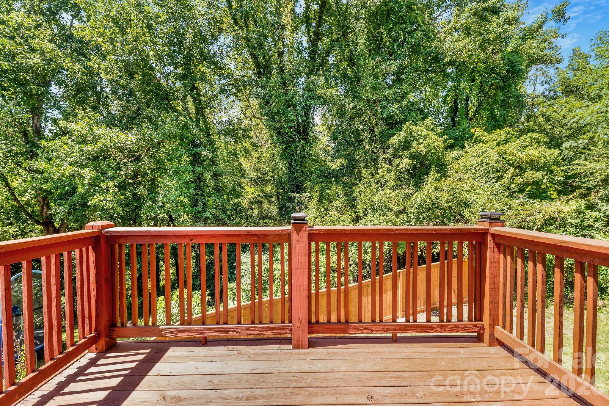 View off back deck - 19 Oakcrest Place, Asheville