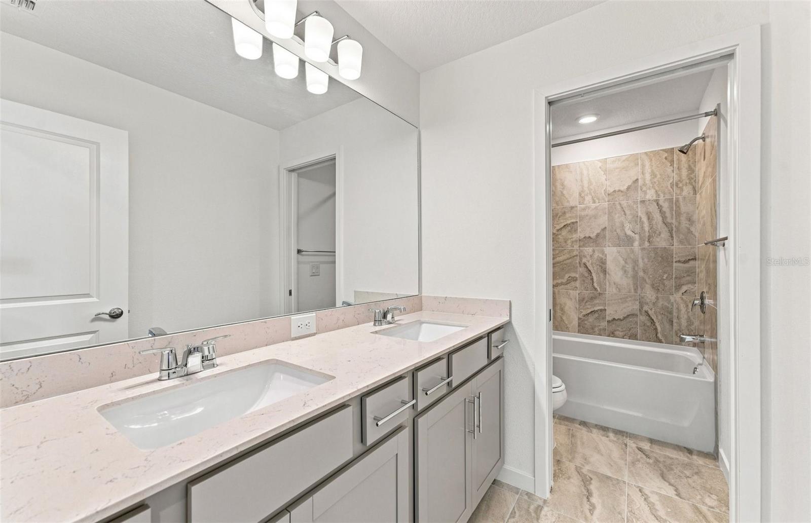 Bathroom 2 w/Dual Sinks - 7923 PALM PARADISE PL, PARRISH