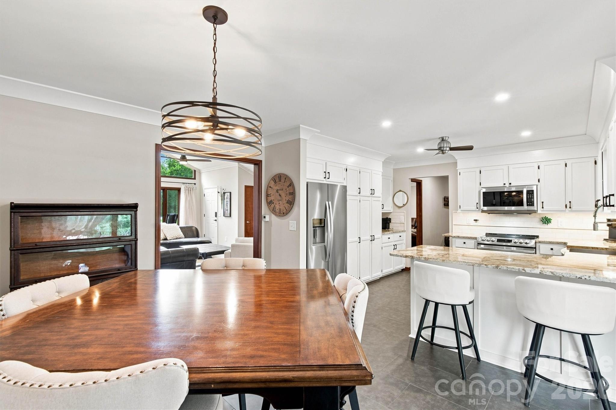 Dining area adjacent to Kitchen. - 3867 Angie Drive, Denver
