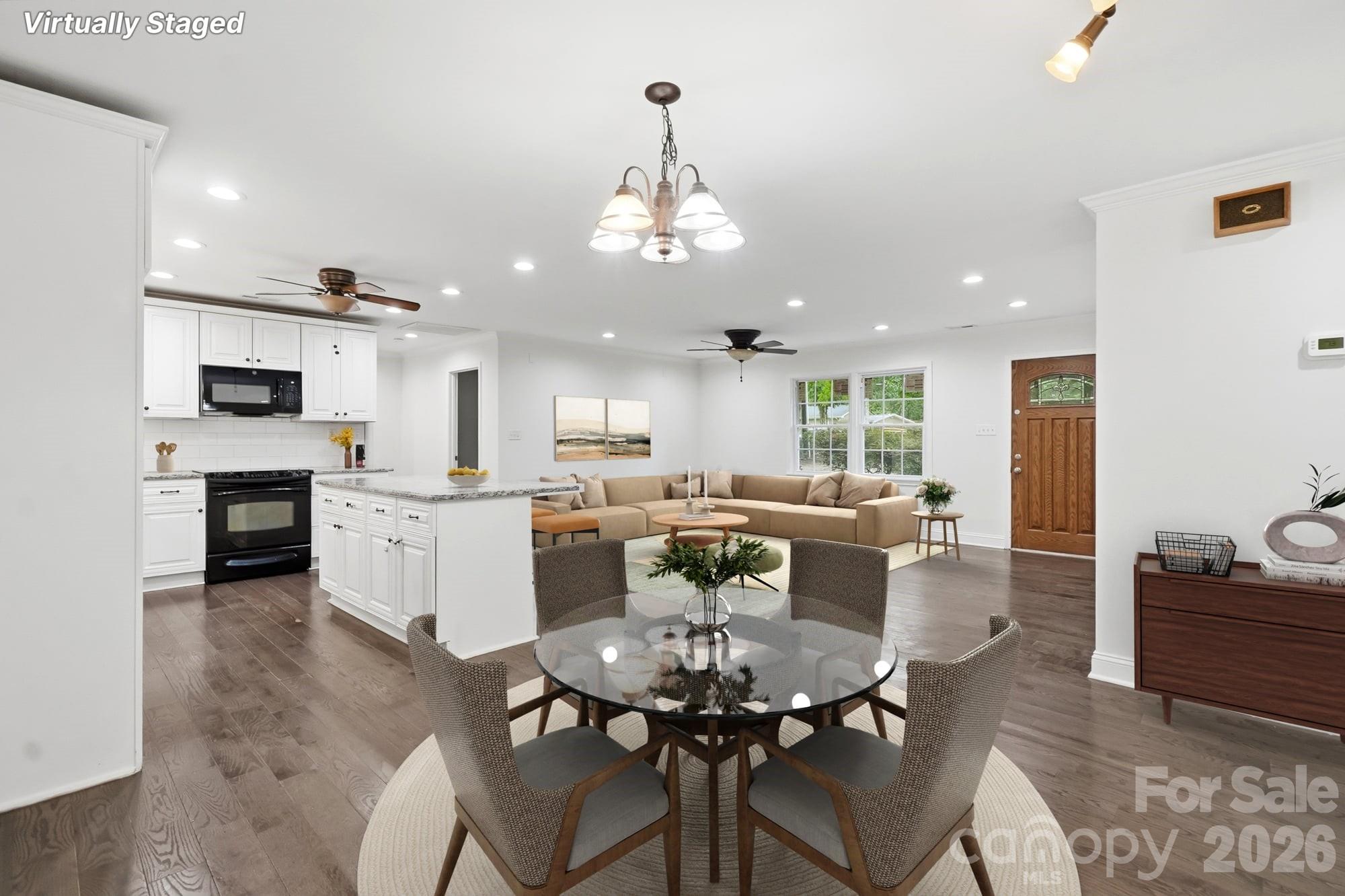 dining and living room - 6081 Cambridge Drive, Harrisburg