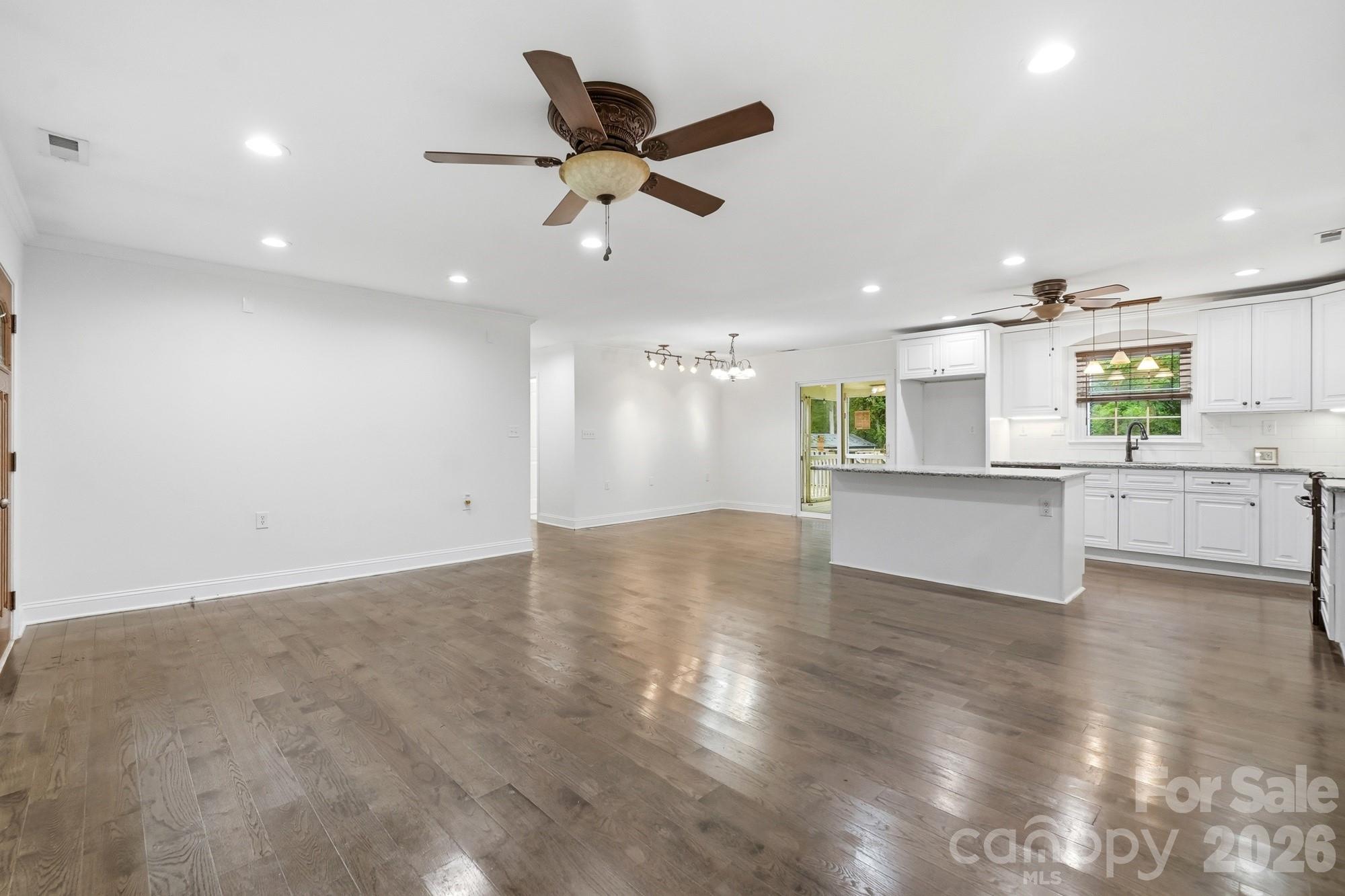 living room with kitchen - 6081 Cambridge Drive, Harrisburg
