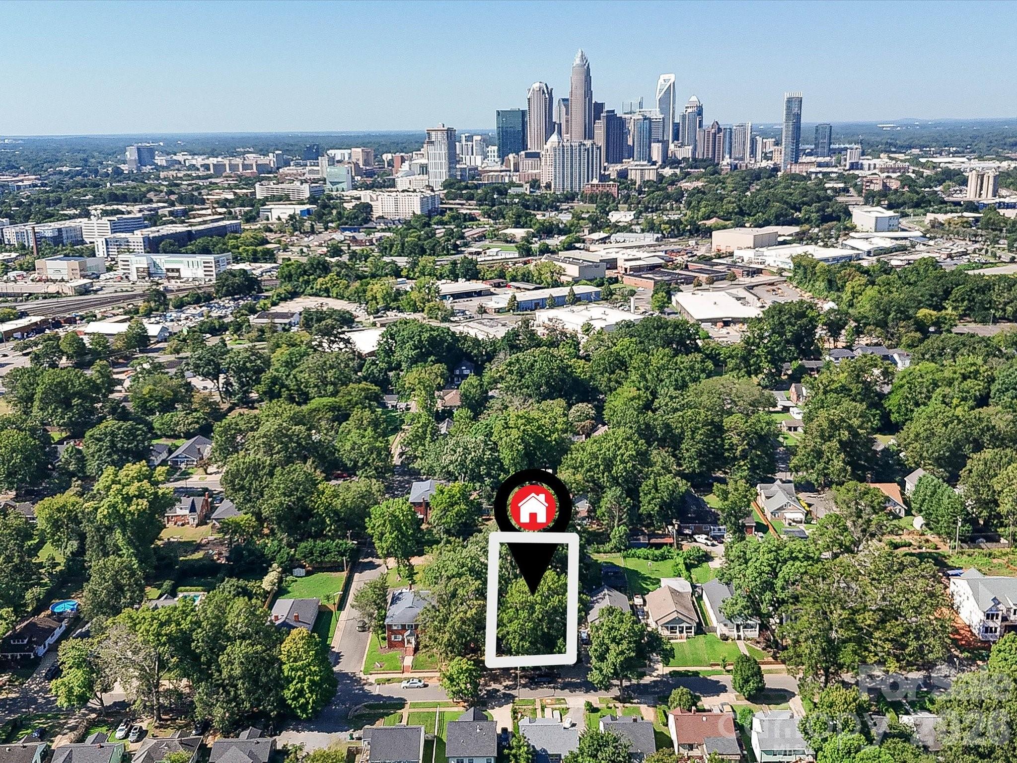 Incredible location near Uptown Charlotte, offering investors a property with strong redevelopment potential close to the heart of the city. - 305 Keswick Avenue, Charlotte