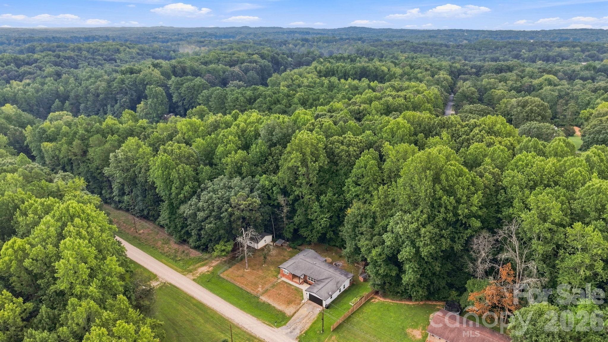 Arial View of the home and neighboring lot included - 145 Gold Branch Road, Salisbury