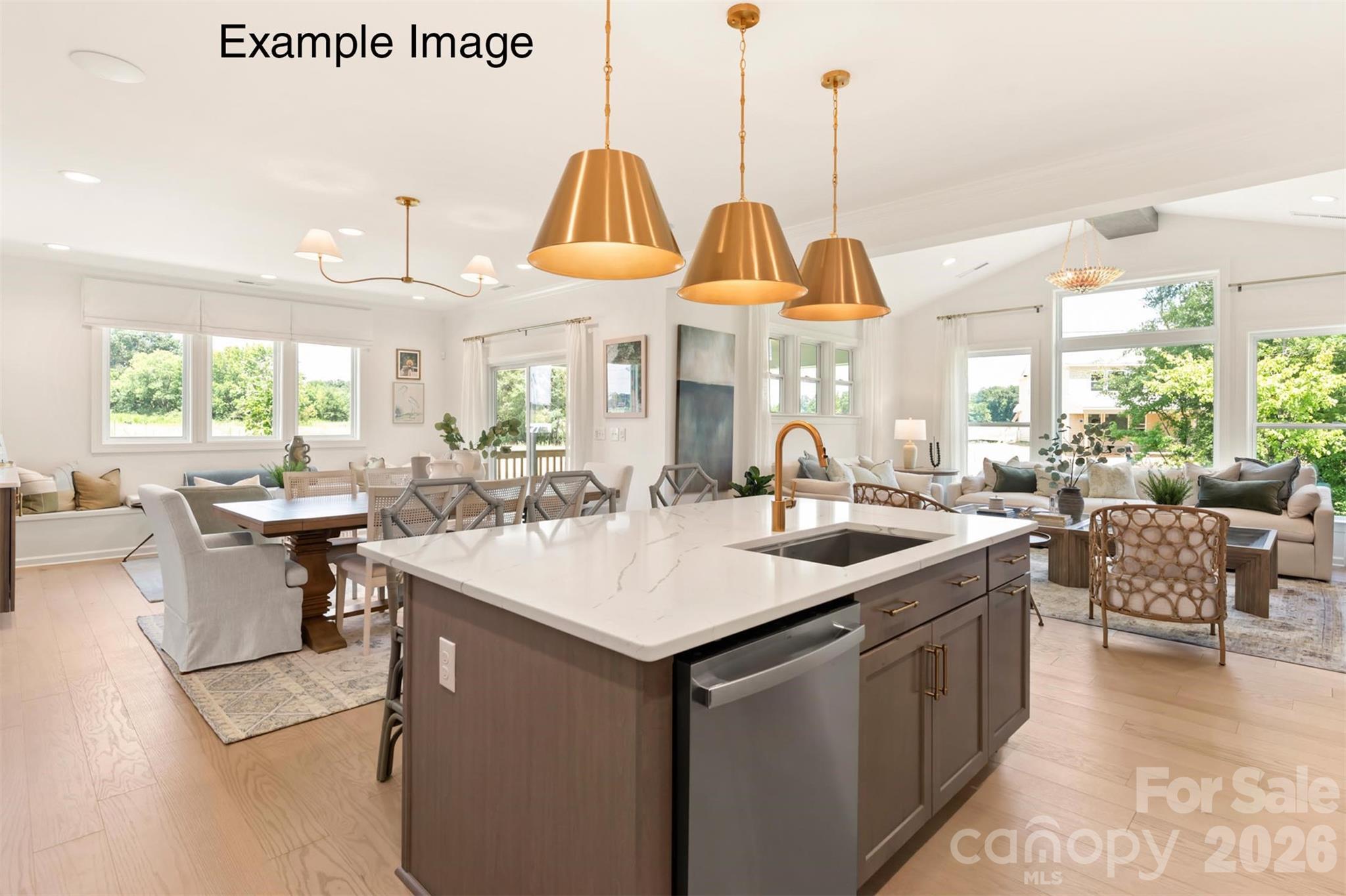 Example Photo - Kitchen/Dining/Family Room - 133 Howe Road, Mooresville