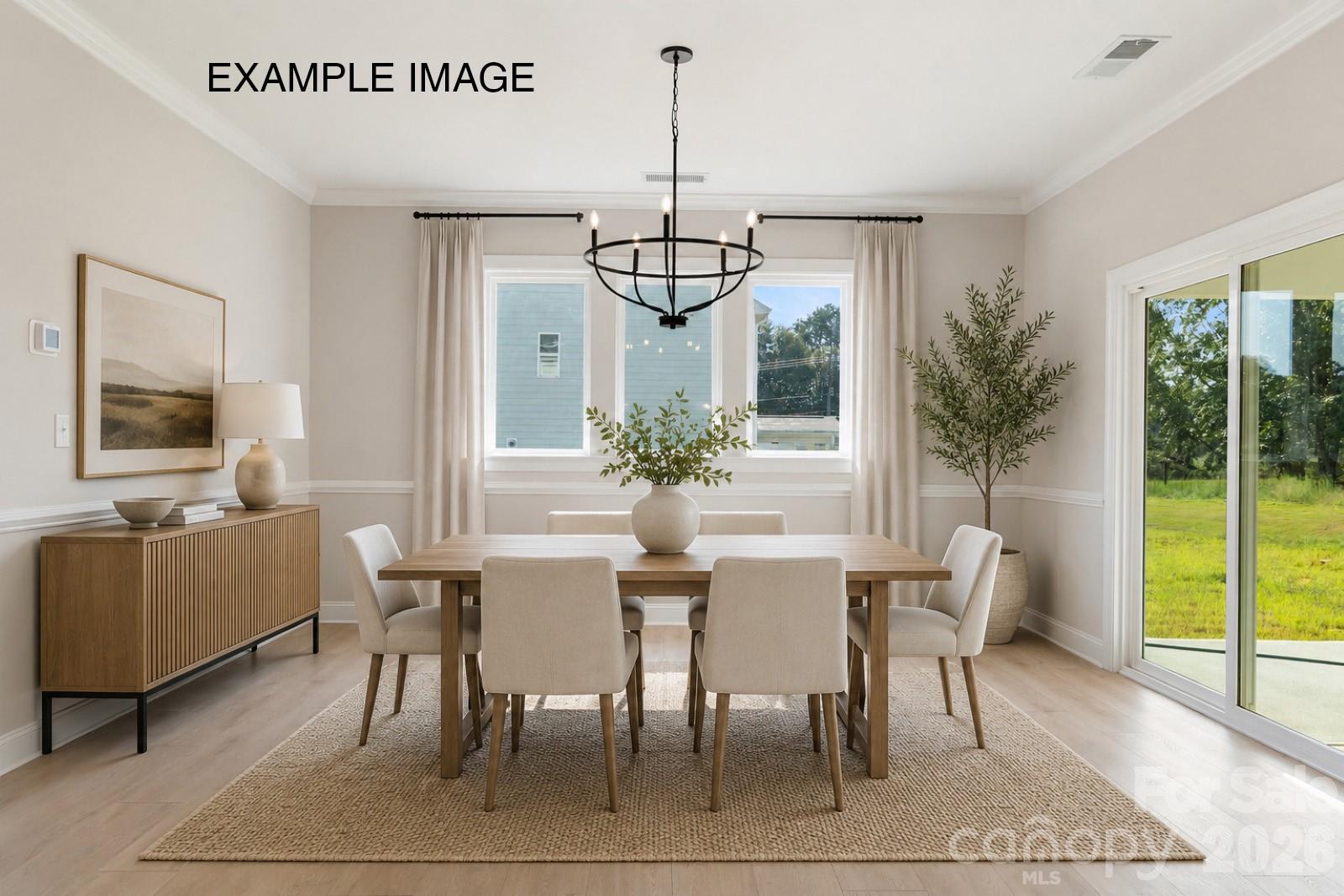 Example Photo - Dining *Virtually Staged* - 133 Howe Road, Mooresville