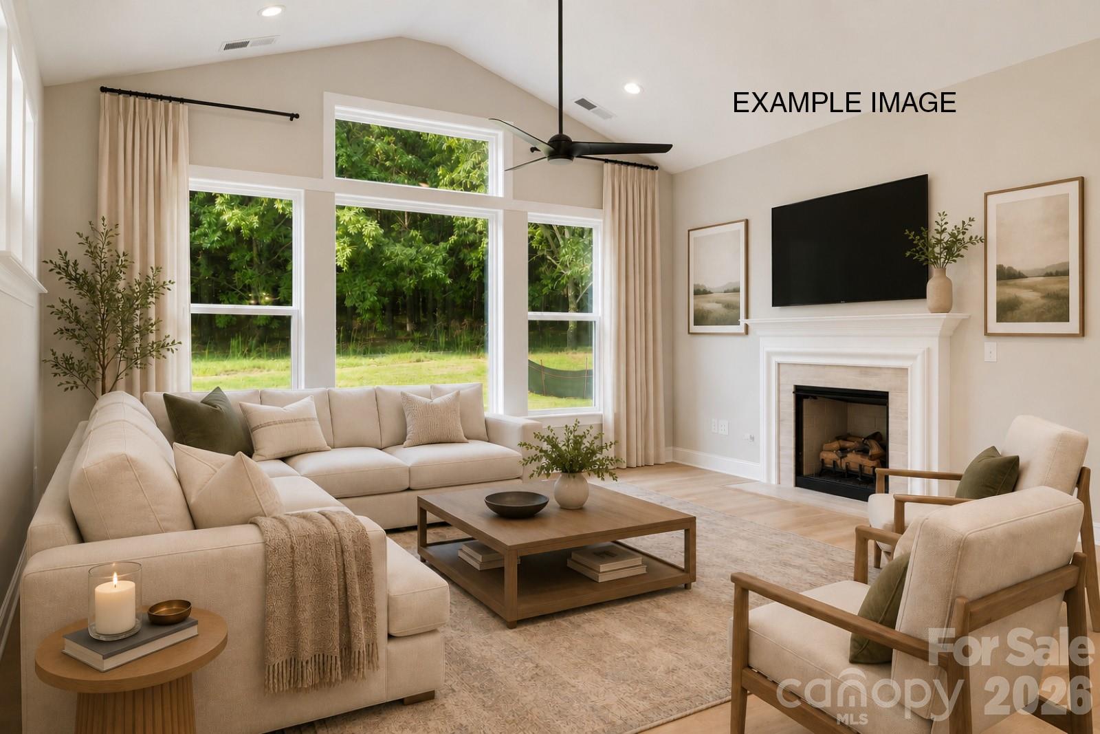 Example Photo - Family Room *Virtually Staged* - 133 Howe Road, Mooresville