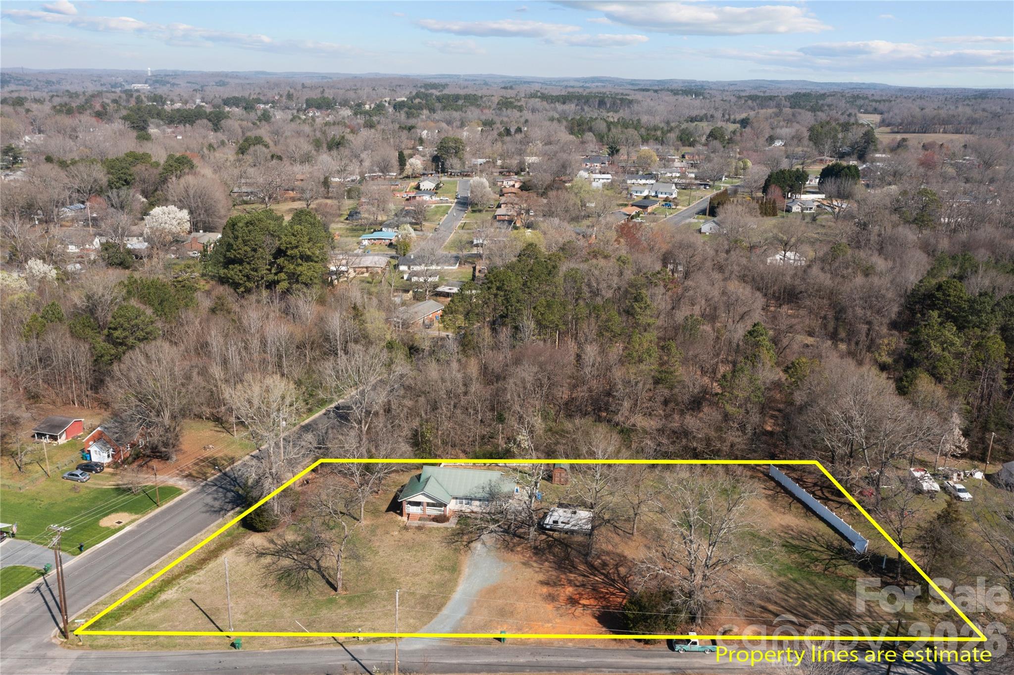 Lot lines are approximate - 404 Moss Springs Road, Albemarle