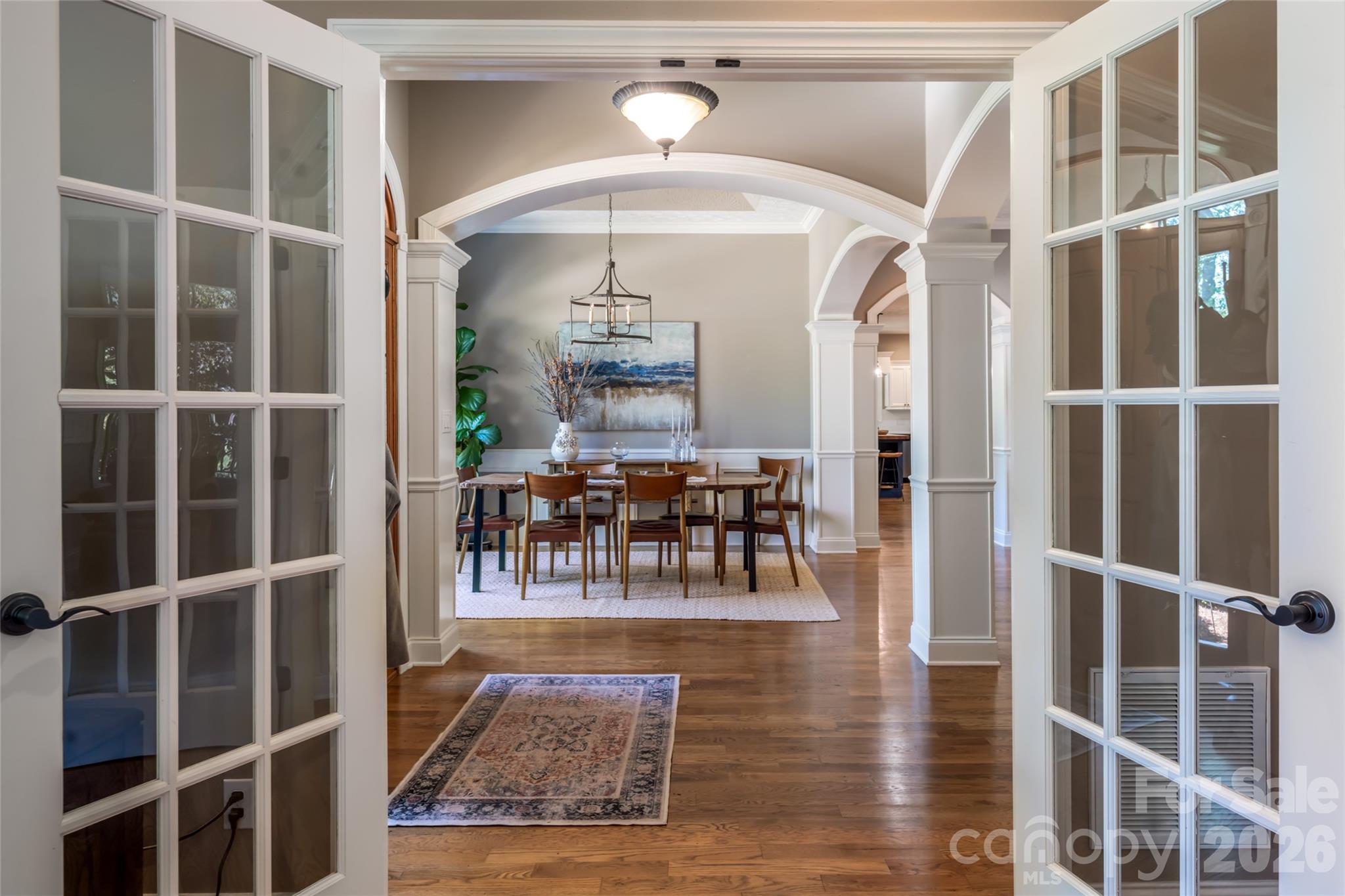 Looking at dining area from office on main - 170 Cape Martin Circle, Hendersonville