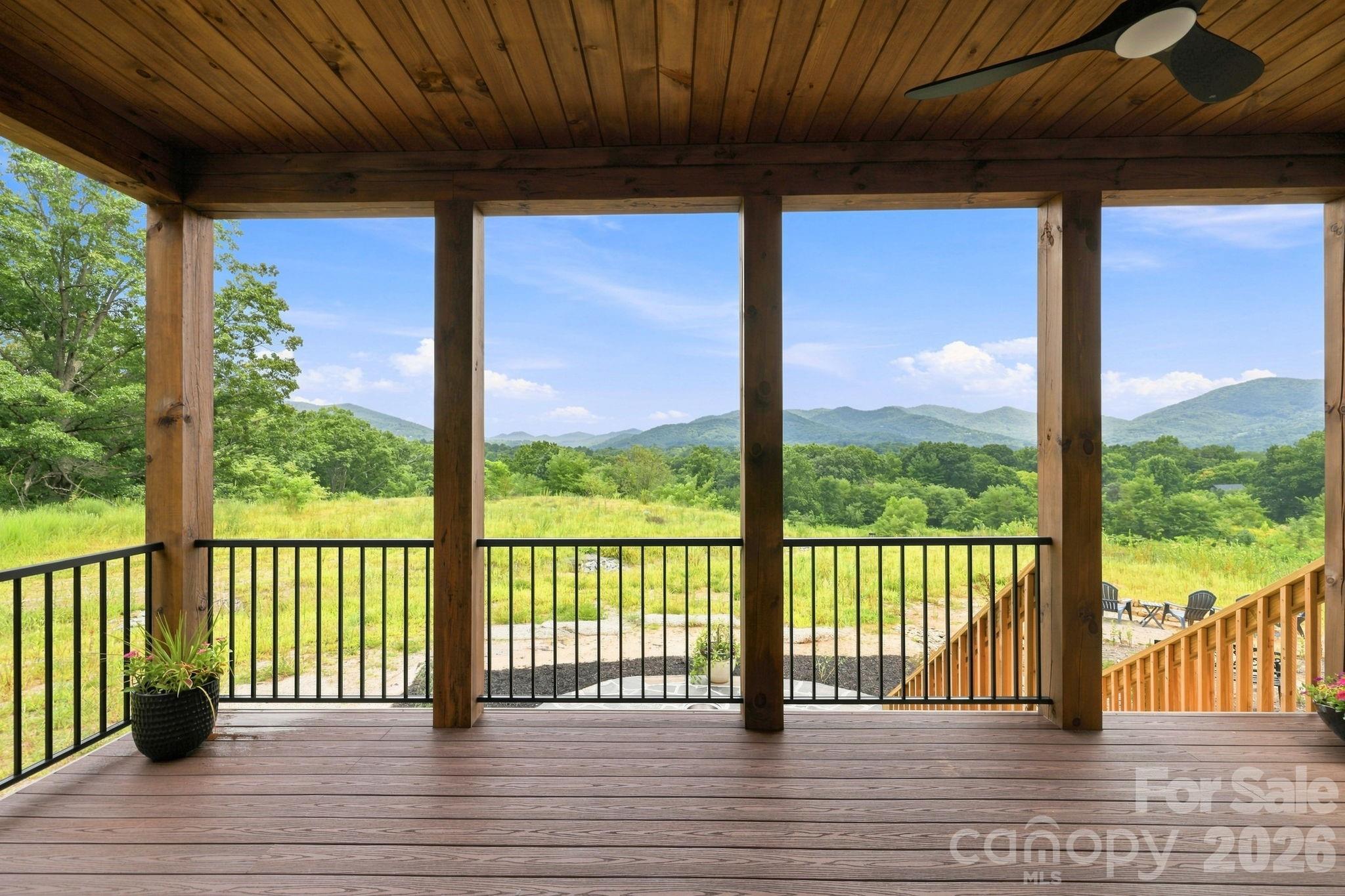 back porch views - 128 Chepstow Place, Black Mountain